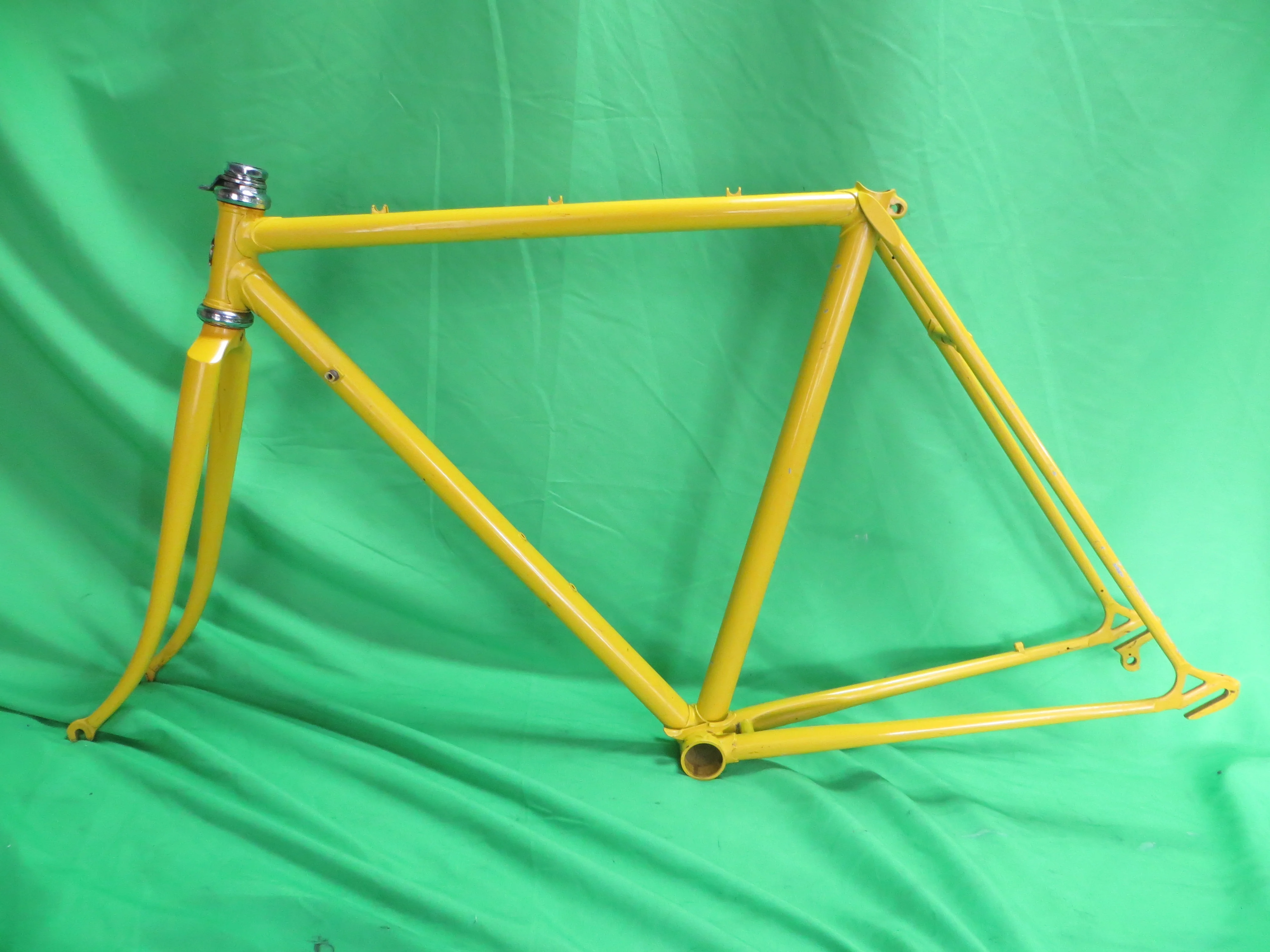 70's Nichibei Fuji Campy Dropouts Rearends // Yellow  // 50cm Road Bike