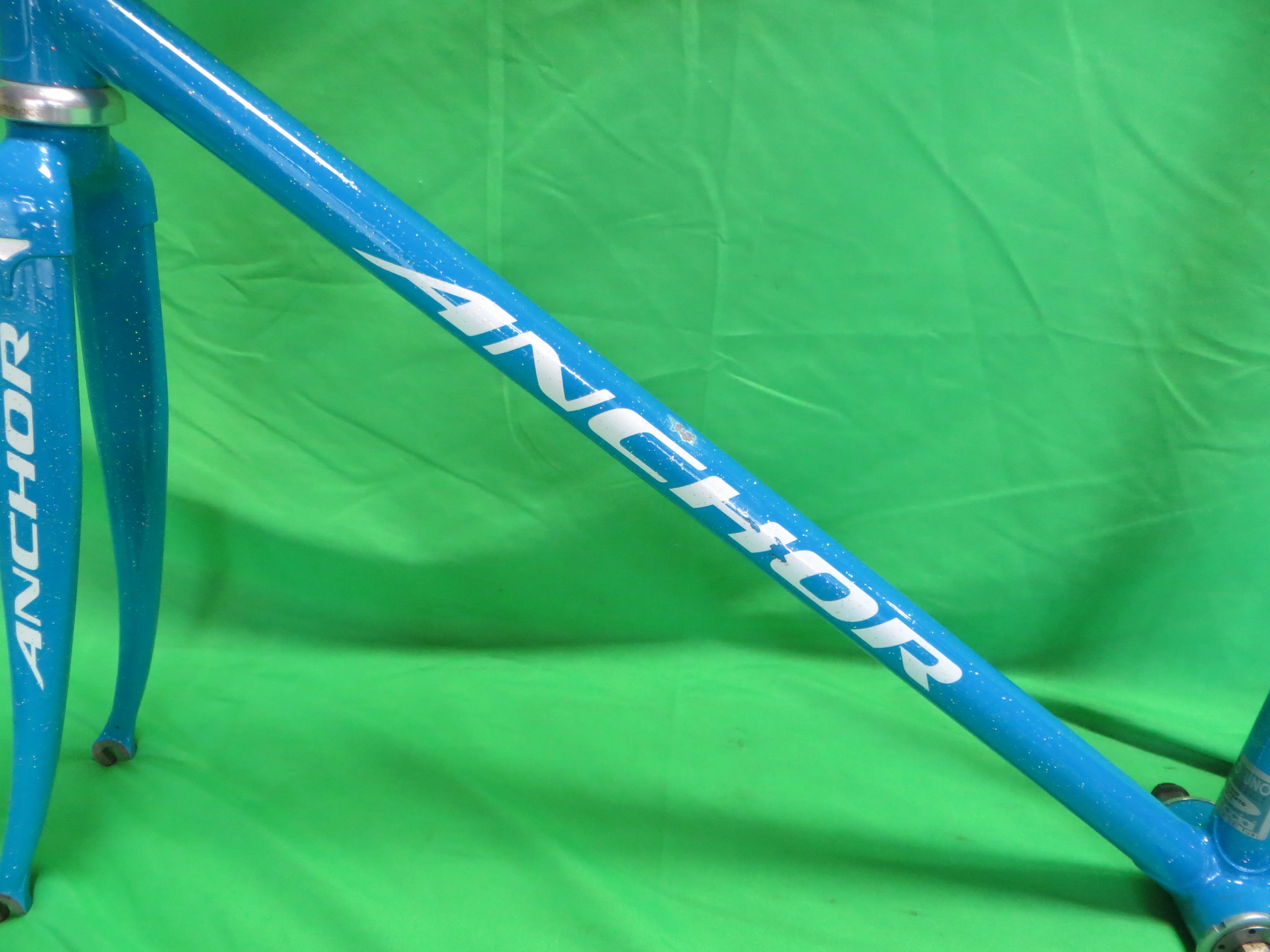 Anchor Columbus Max Fork Dedacciai Zero Uno // Light Blue with Rainbow Flake // 48.5cm - Image 6