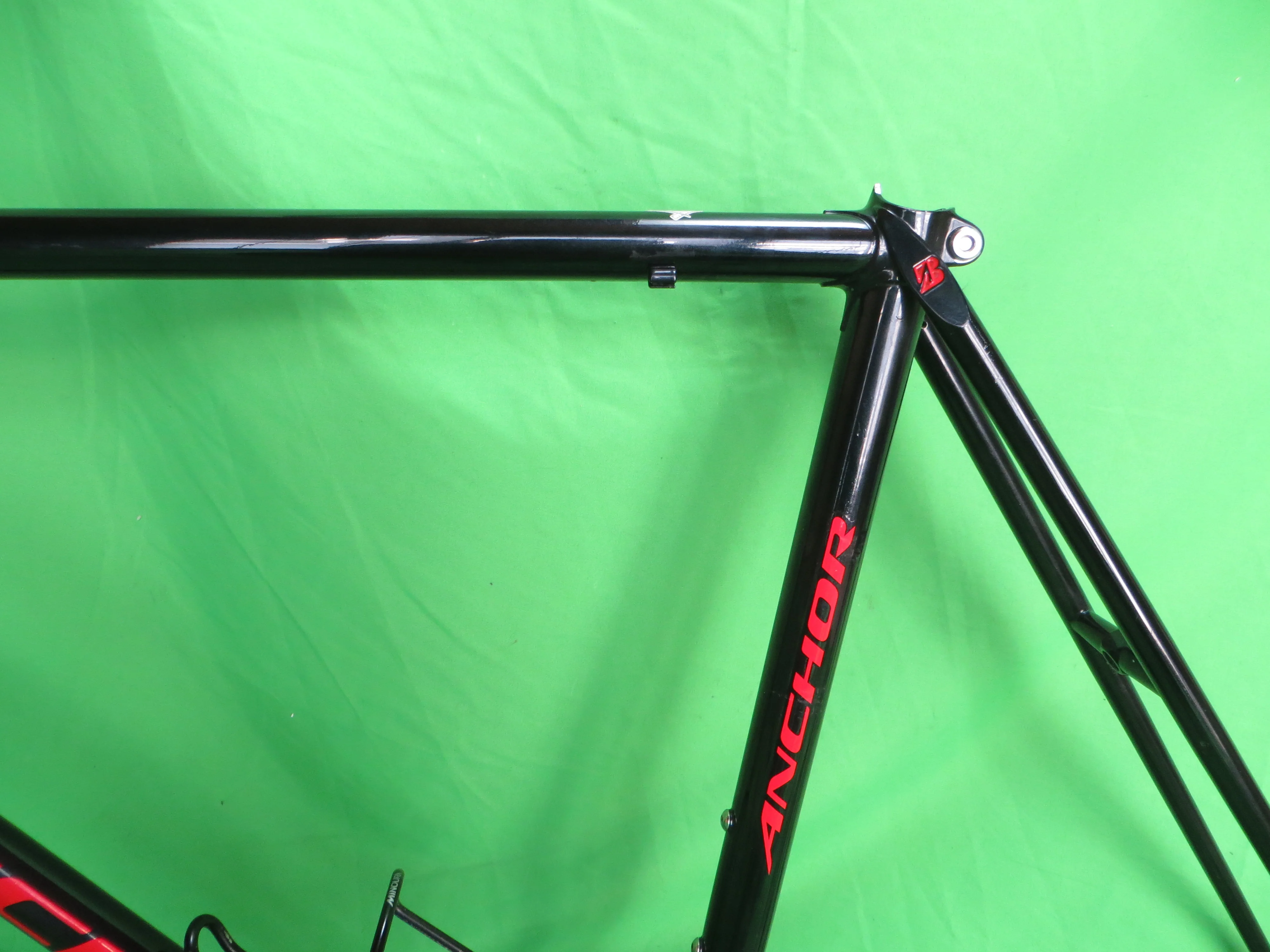 Anchor Columbus Max Fork Road Frame // Black with Fine Blue Flake // 54cm - Image 5