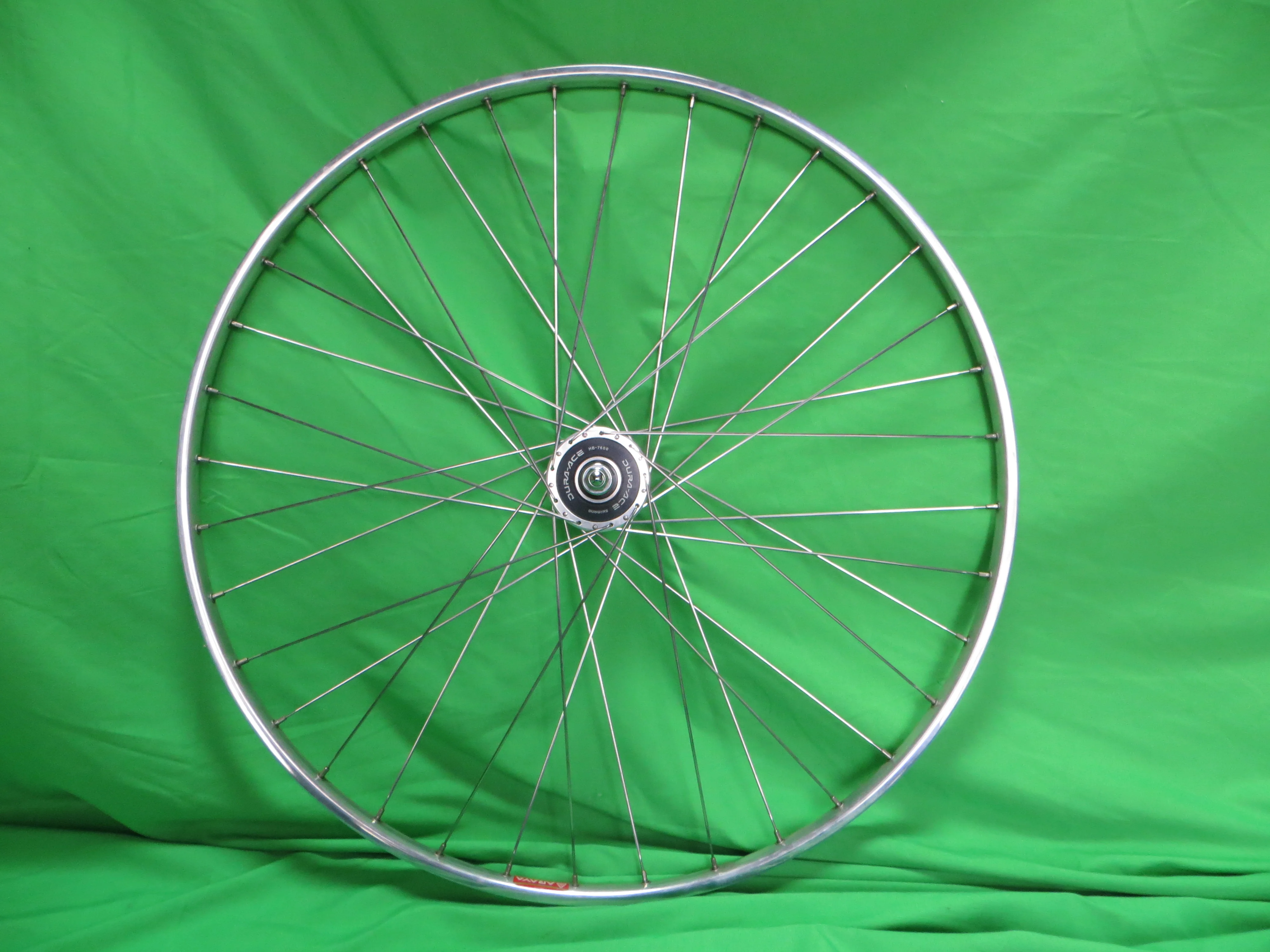 Araya Gold 16B 700c Tubular NJS rim, Shimano Dura Ace HB-7600 36H NJS 120mm/10mm One Sided Fixed Rear Hub (24102302) - Image 4