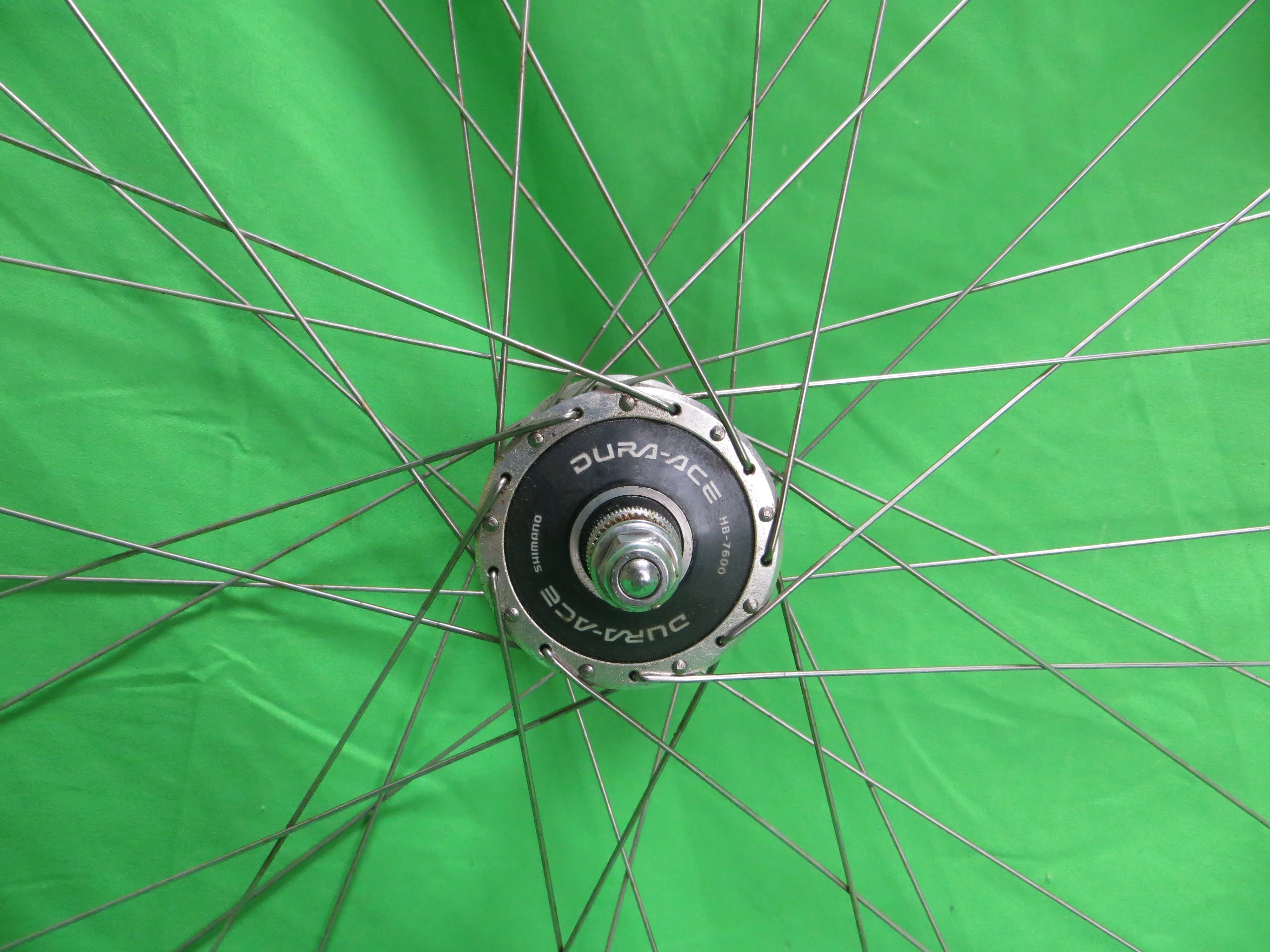 Araya Gold 16B 700c Tubular NJS rim, Shimano Dura Ace HB-7600 NJS 100mm/9mm Front Hub (25011604) - Image 5