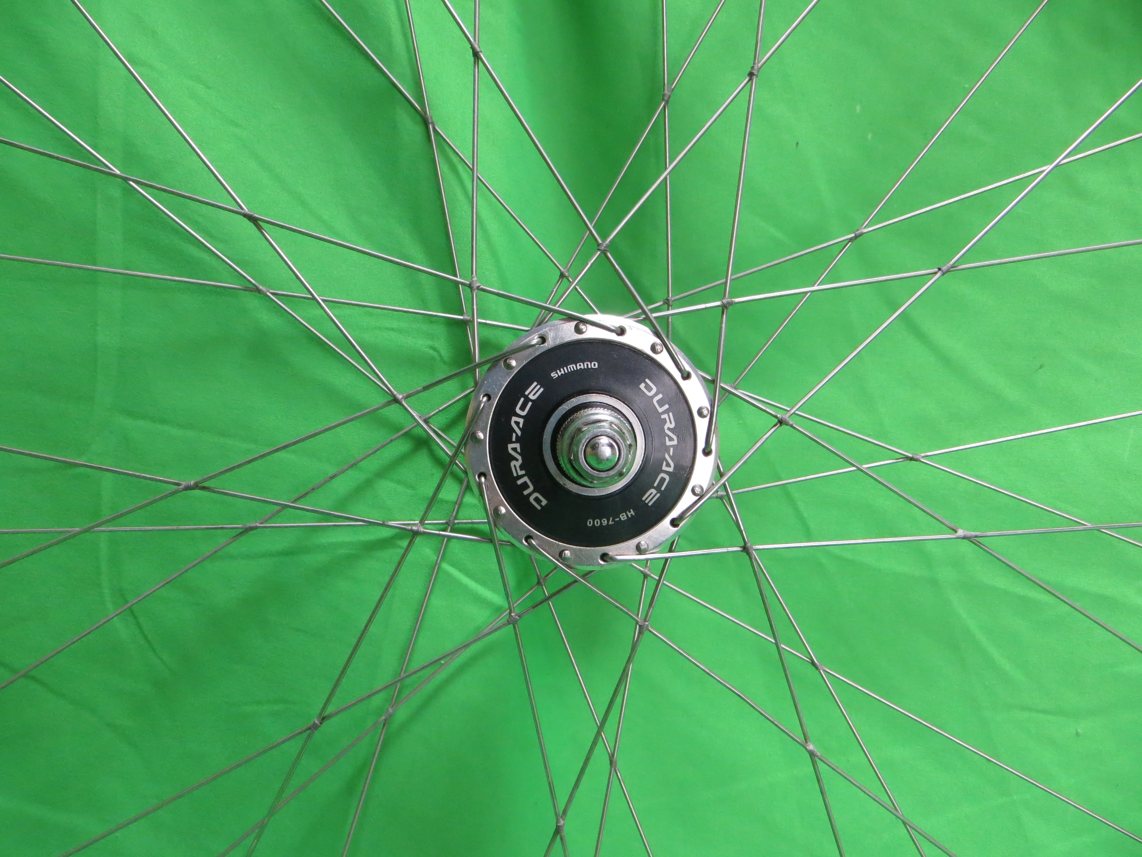 Araya Gold 16B 700c Tubular NJS rim, Shimano Dura Ace HB-7600 NJS 100mm/9mm Front Hub (25011605) - Image 5