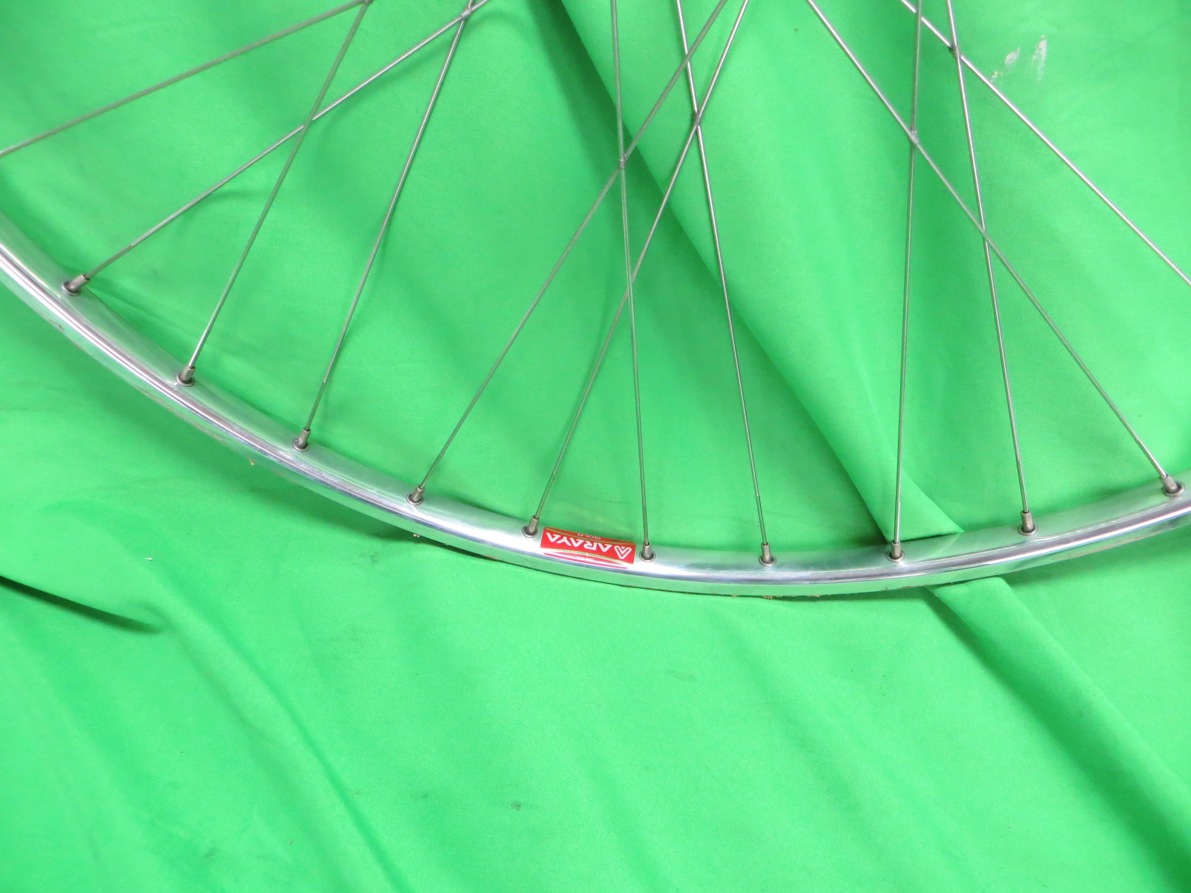 Araya Gold 16B NJS 700c 36H Tubular Rim, Gran Compe Pro 100mm/9mm NJS Front Hub (25042301) - Image 3