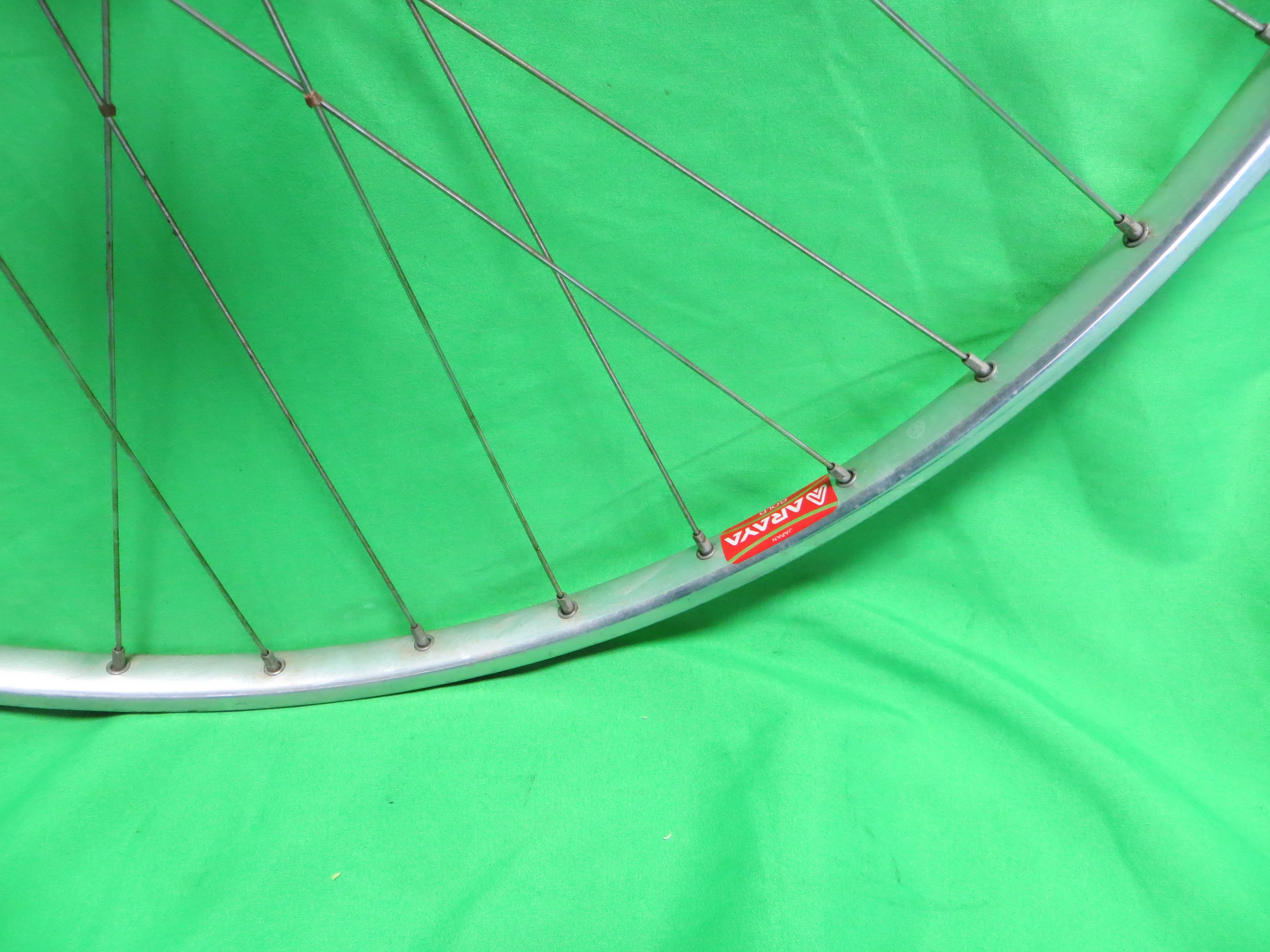 Araya Gold 16B NJS 700c Tubular rim, Suntour Superbe Pro 36H 100mm/9mm NJS Front Hub (25021901) - Image 6