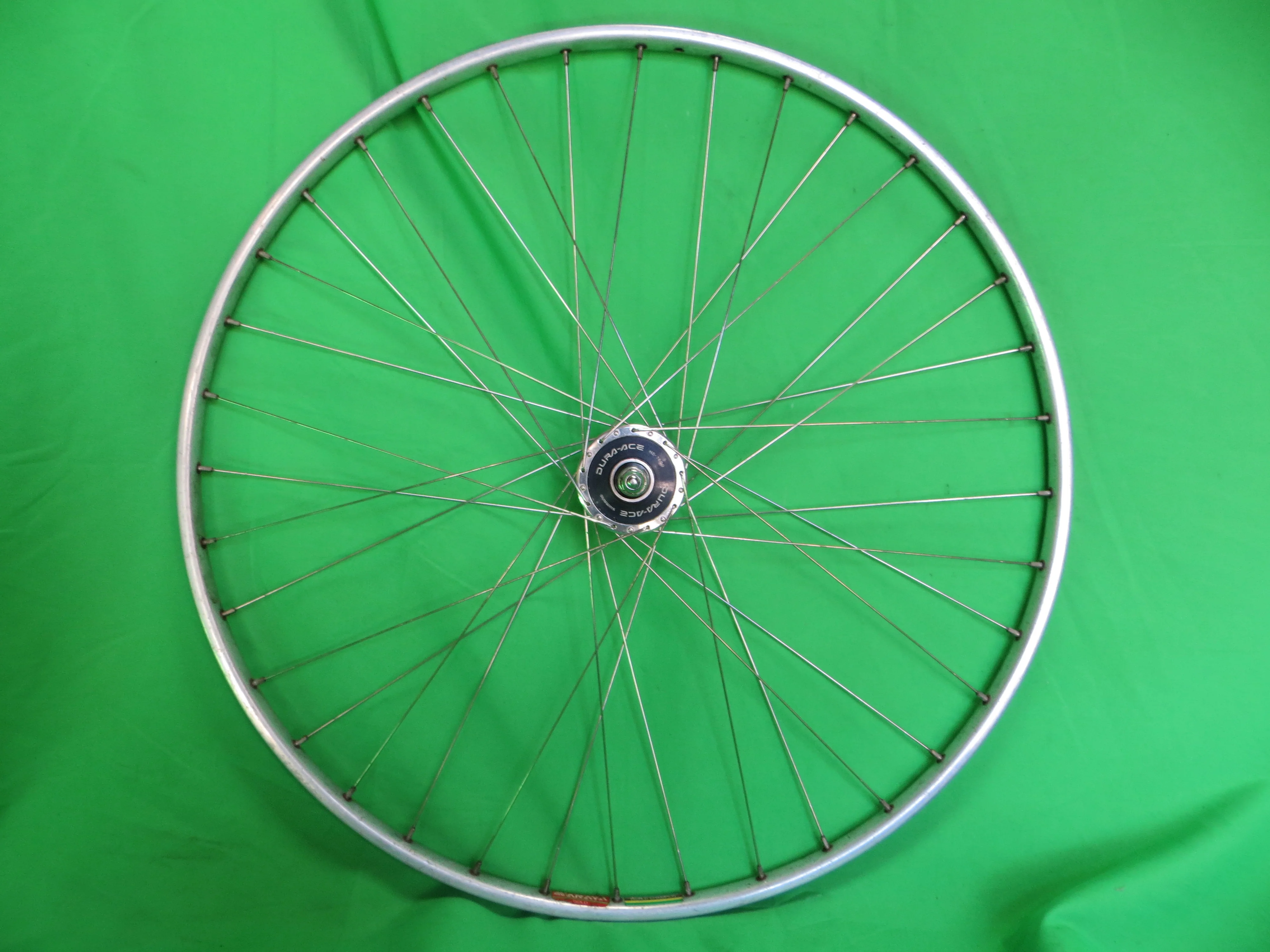 Araya Gold World Champion 16B 700c Tubular NJS rim, Shimano Dura Ace HB-7600 36H NJS 100mm/8mm Front Hub (25011104) - Image 4