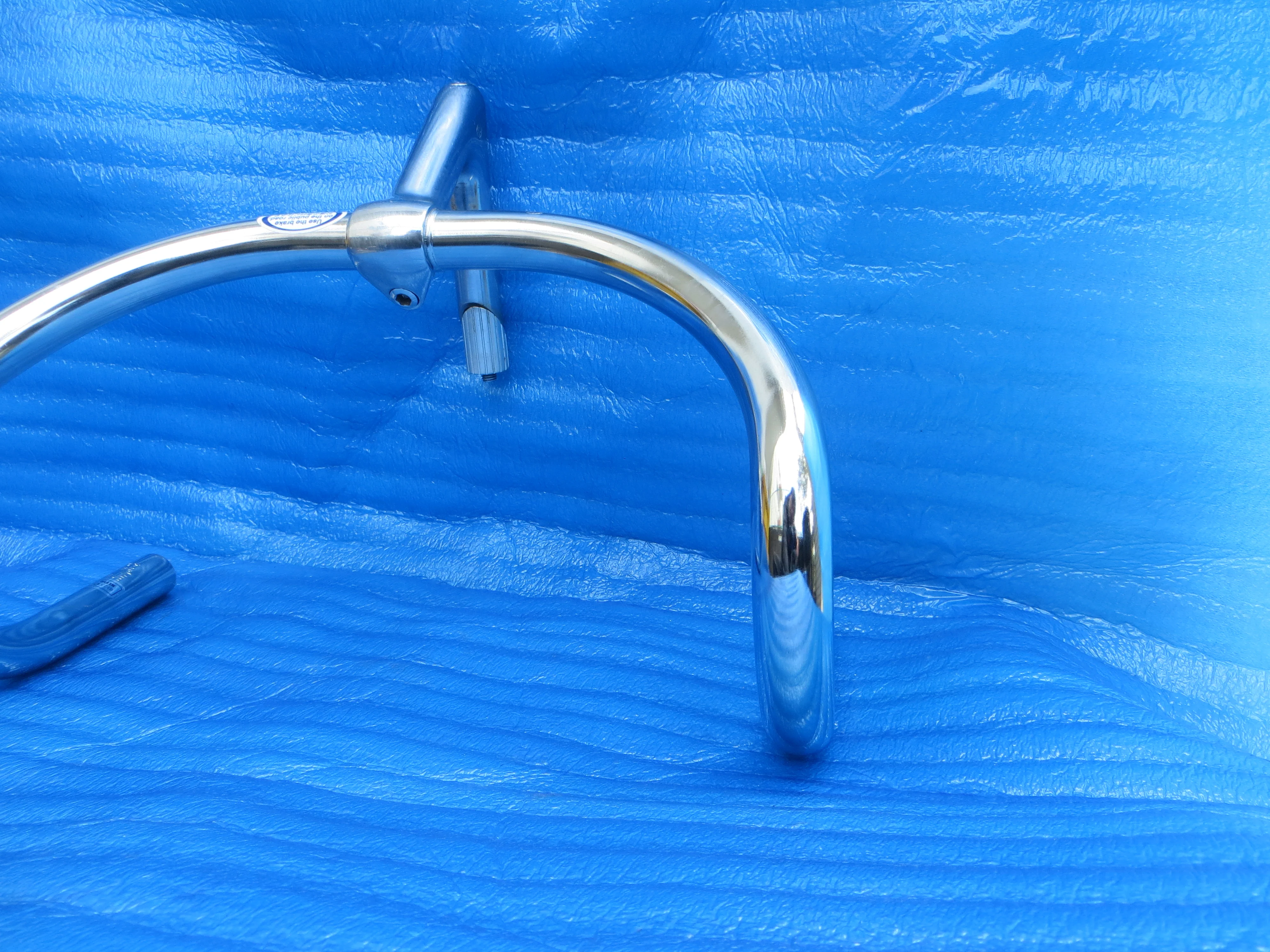B123 340mm CrMo NJS Handlebar, Nitto Jaguar, 95mm/58degree Steel NJS Stem (26021207) - Image 3