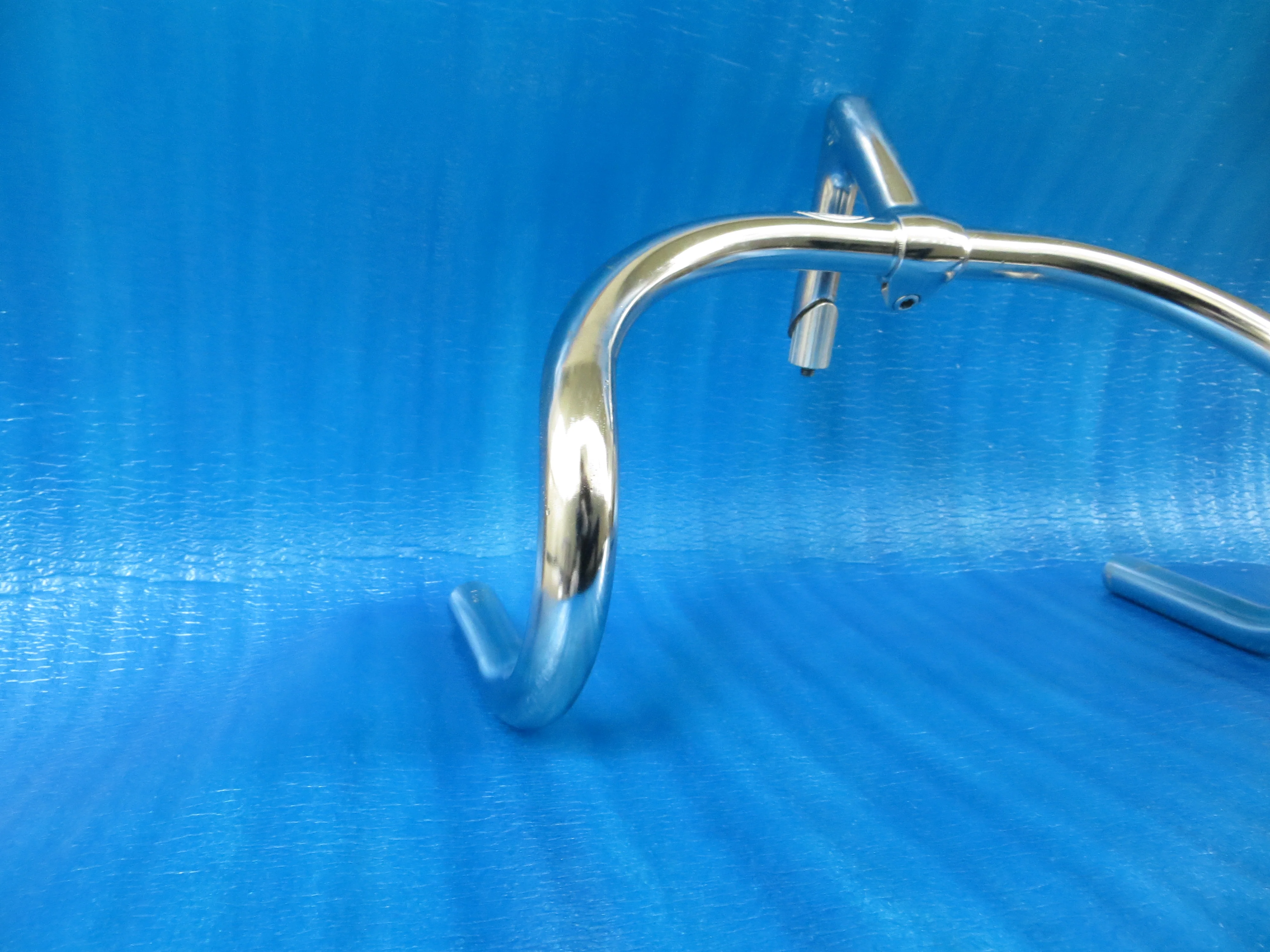 B123 370mm Steel NJS Handlebar, Nitto Jaguar, 95mm/58 degree Steel NJS Stem (24032008) - Image 2