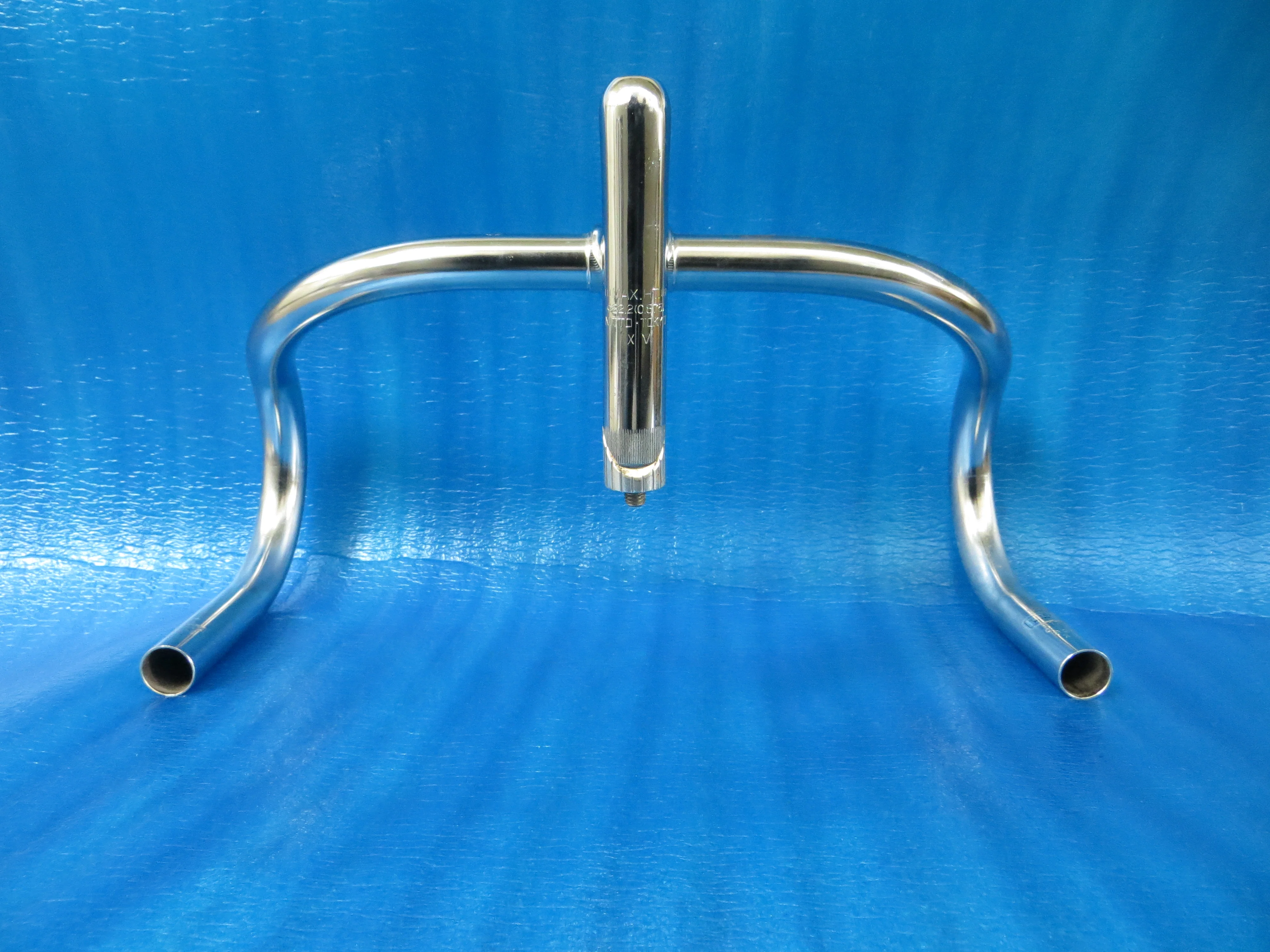 B123 390mm CrMo NJS Handlebar, Nitto Jaguar, 105mm/58 degree Steel NJS Stem (24032004) - Image 4