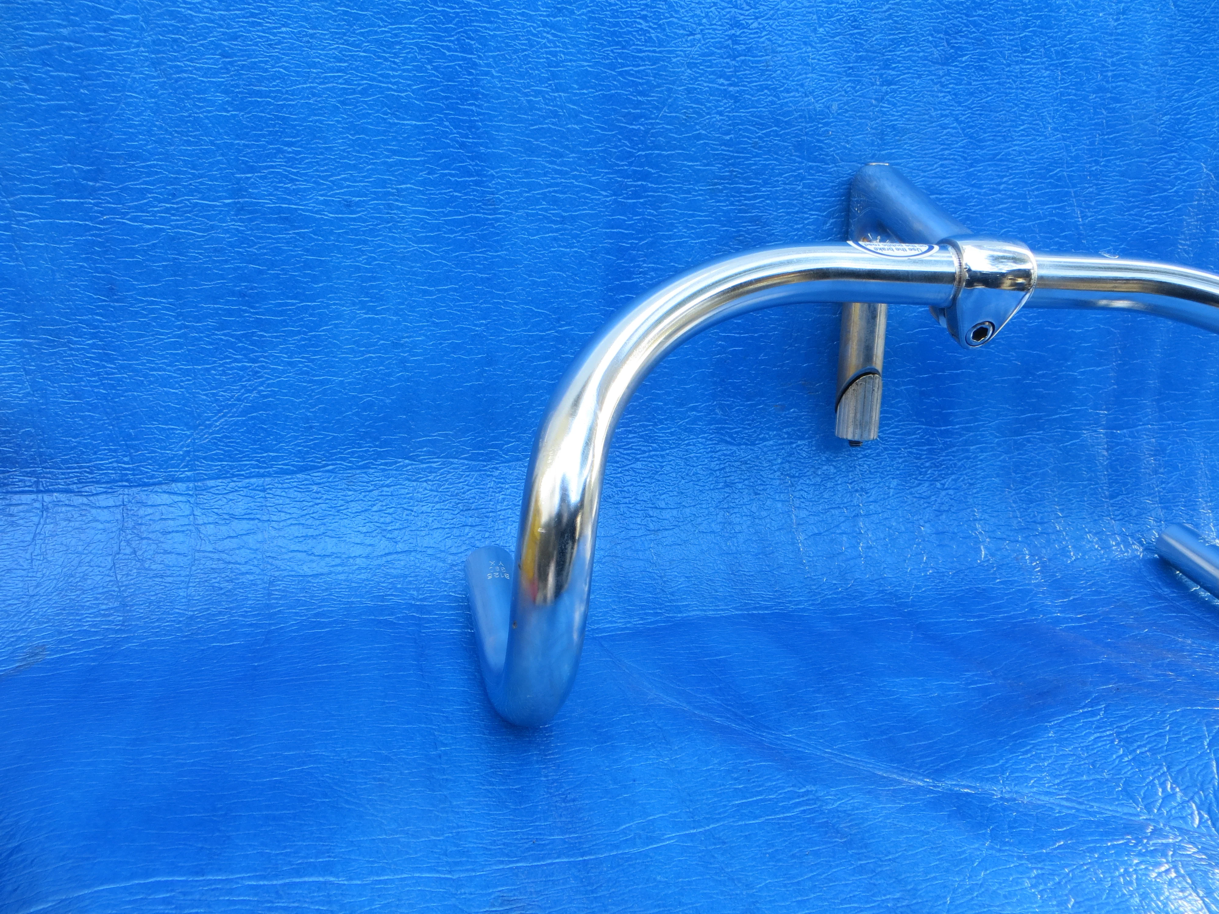 B125 380mm Sreel NJS Handlebar, Nitto Jaguar 100mm/65 degree Steel NJS Stem (25021507) - Image 2