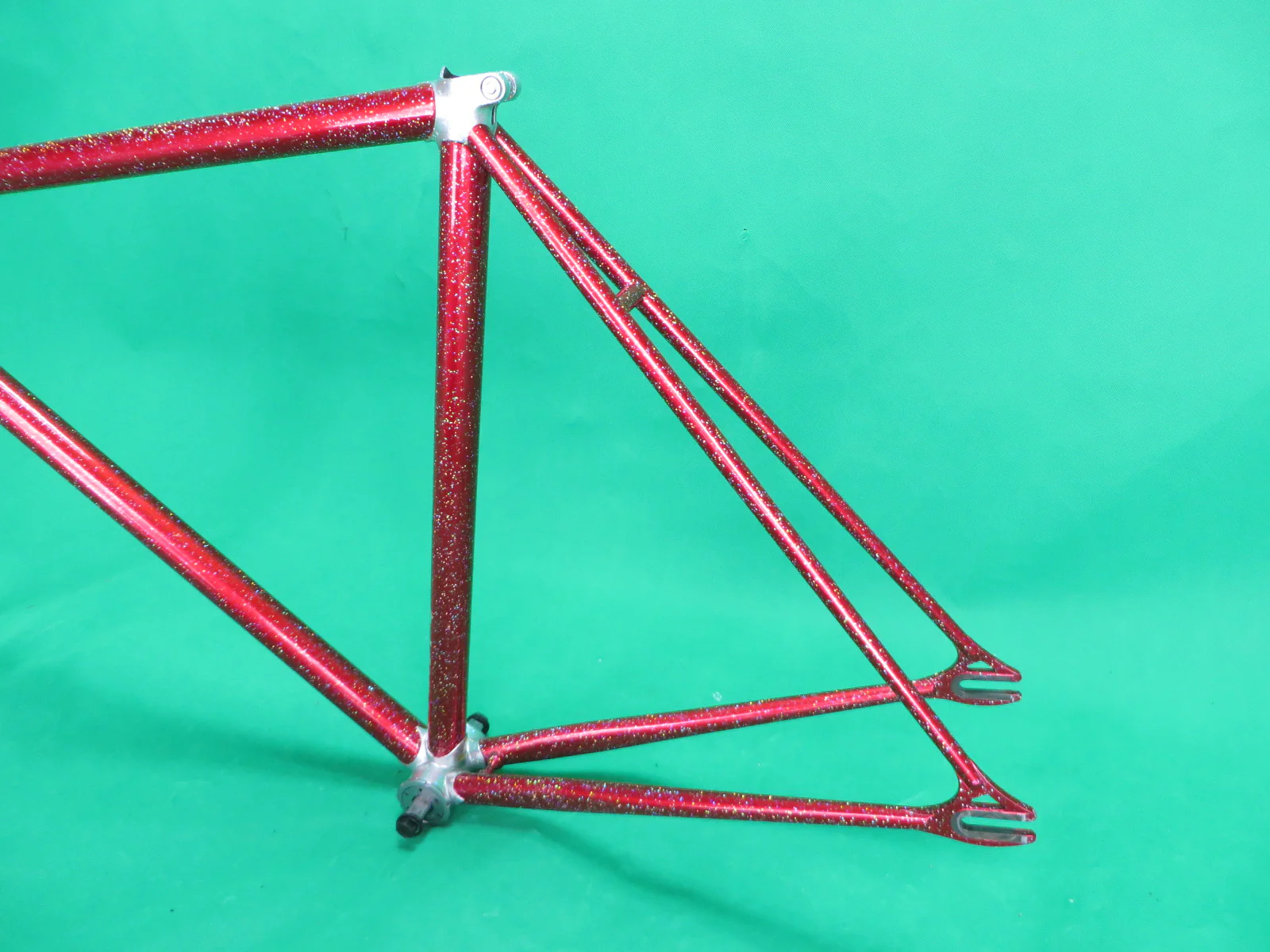 BOMBER PRO // Red / Silver Lugs with rainbow flake // 51cm - Image 8