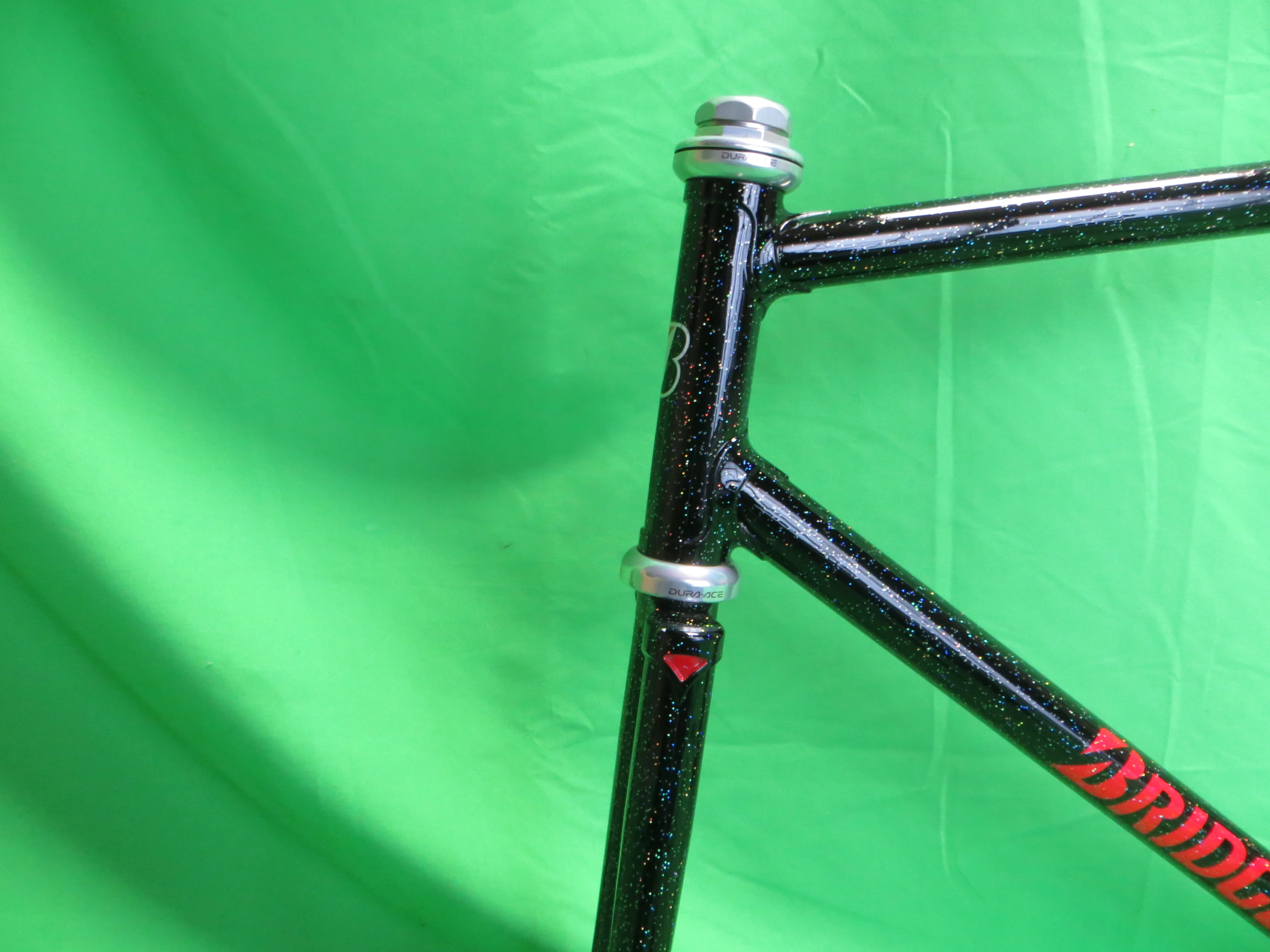 Bridgestone // Black with SUPER Rainboe Flake // 53.5cm - Image 2