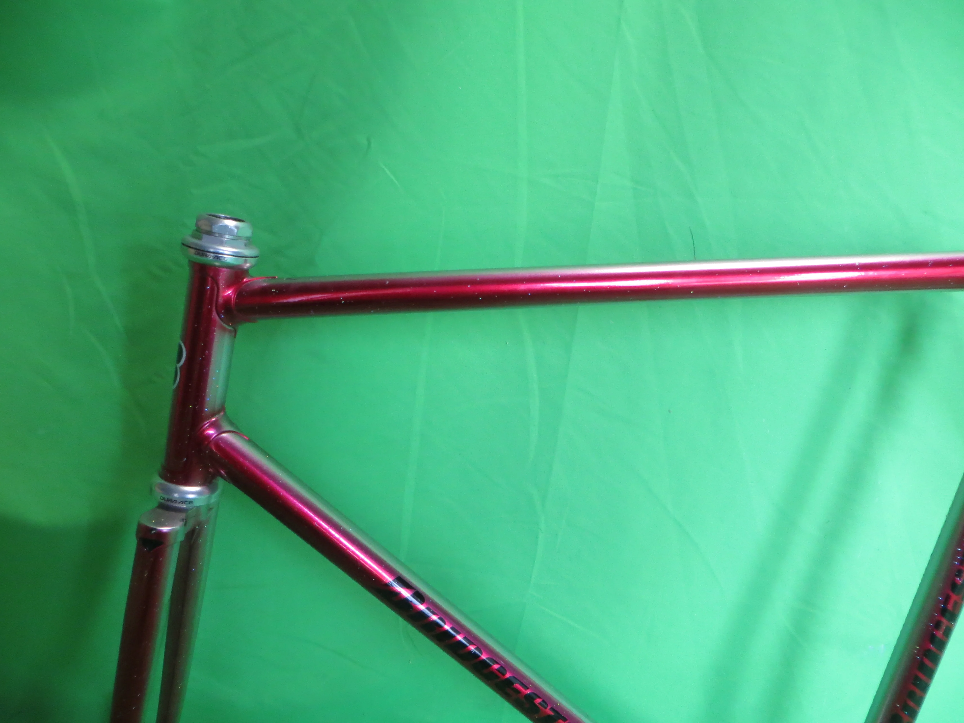 Bridgestone // Candy Red / Mach Silver with Rainbow Flake / 54.5cm - Image 4