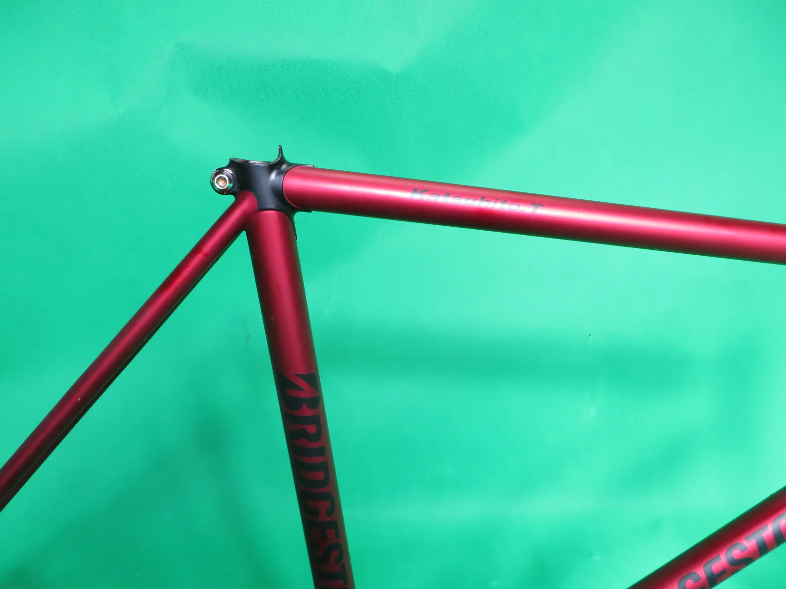 Bridgestone Columbus Max Fork // Matte Black Lugs / Matte Red // 49.5cm - Image 12