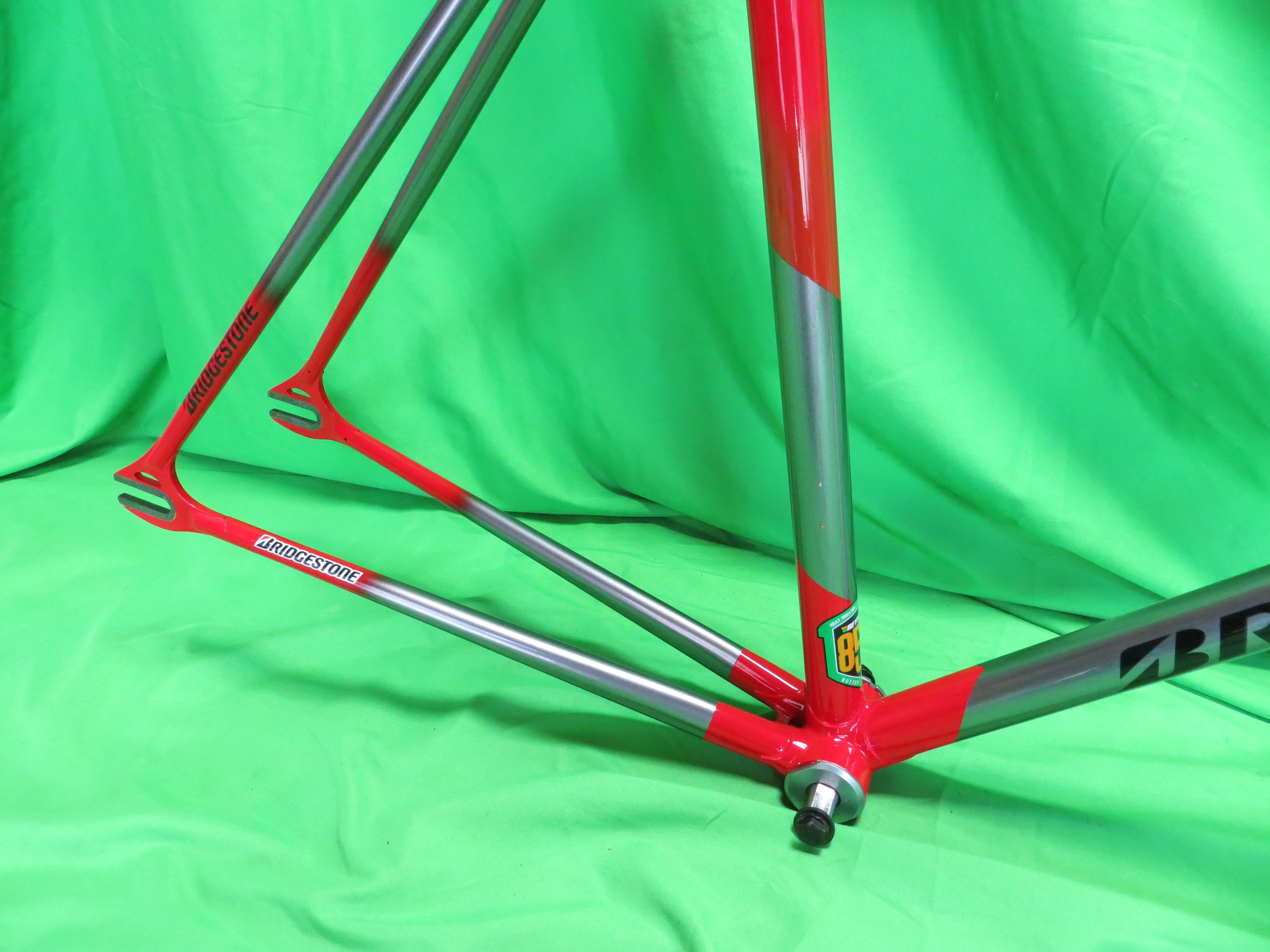 Bridgestone Columbus Max Fork Reynolds 853 // Red / Gary Two Tone // 51cm - Image 14