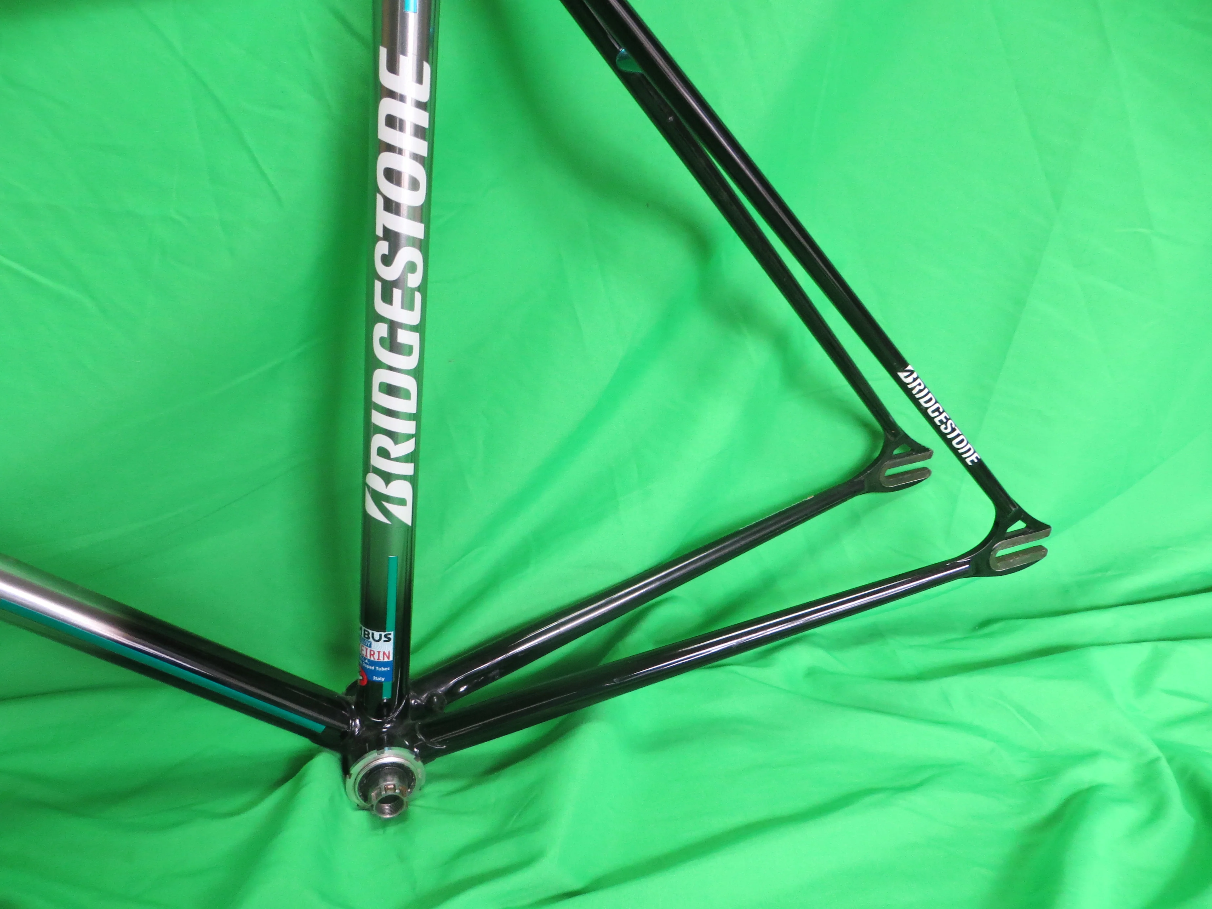 Bridgestone Columbus Max Frok/ Spirit Keirin // Mach Silver / Bluish Green / Black // 50cm - Image 7