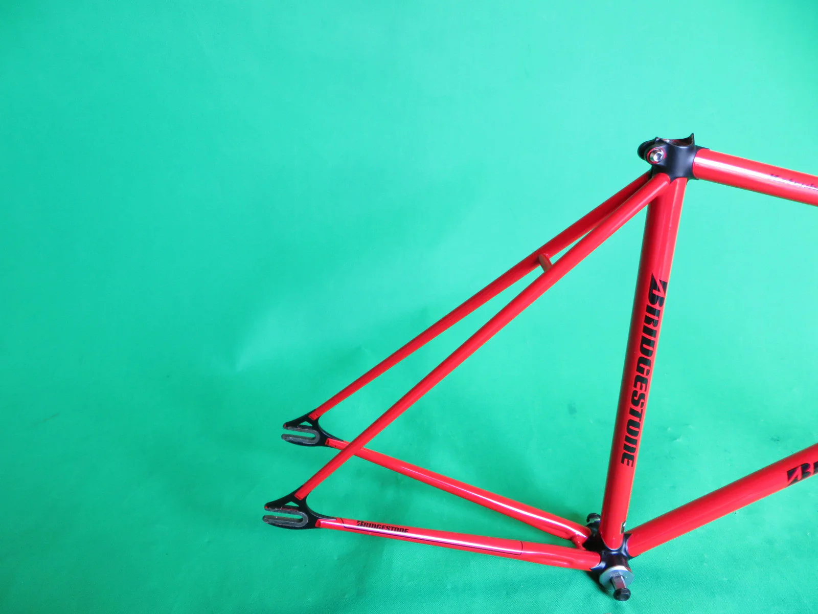 Bridgestone // red / matte black lugs // COLUMBUS MAX fork // 50.5cm - Image 15