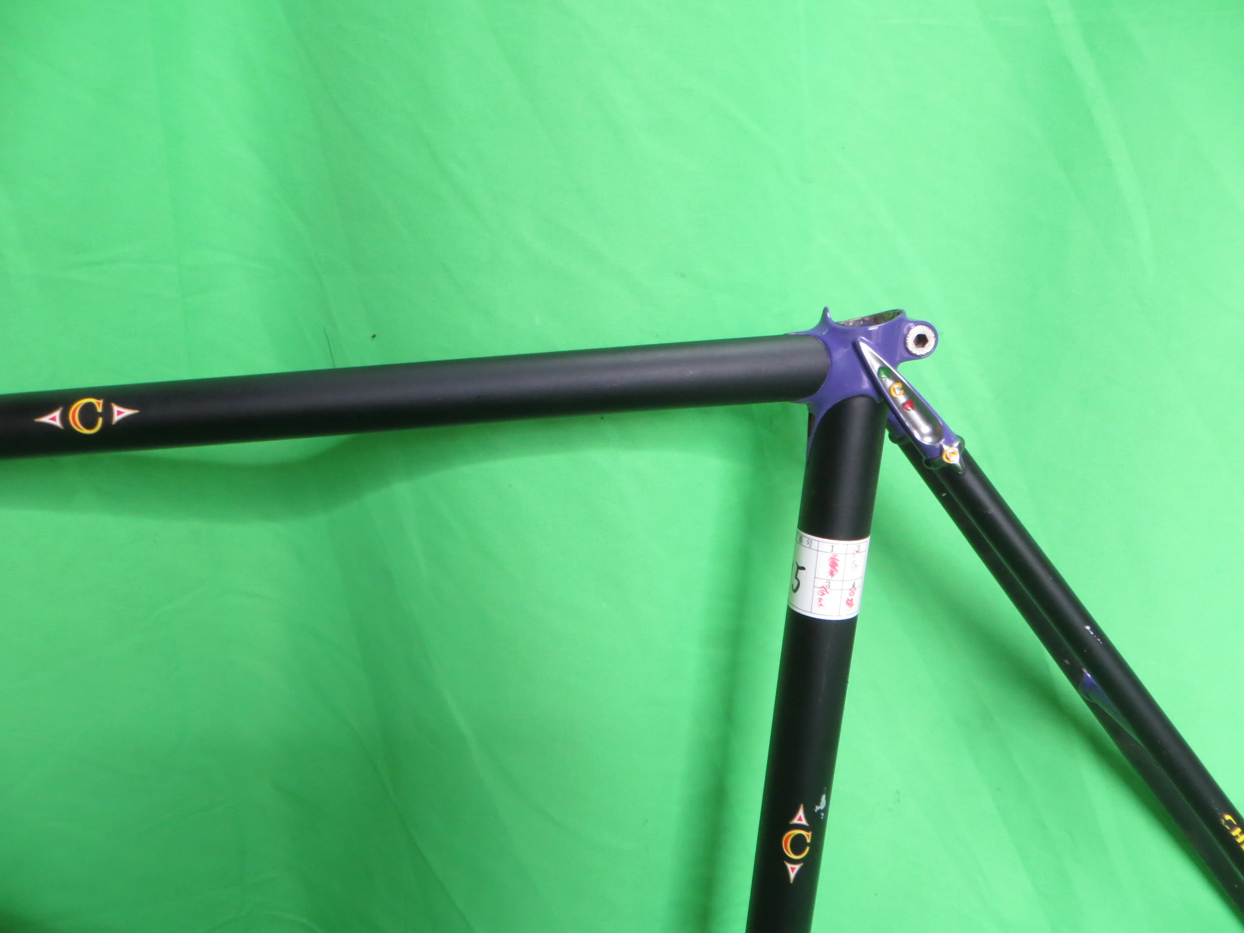 Cherubim Columbus Max Fork // Matte Black / Purple Lugs // 55cm - Image 5