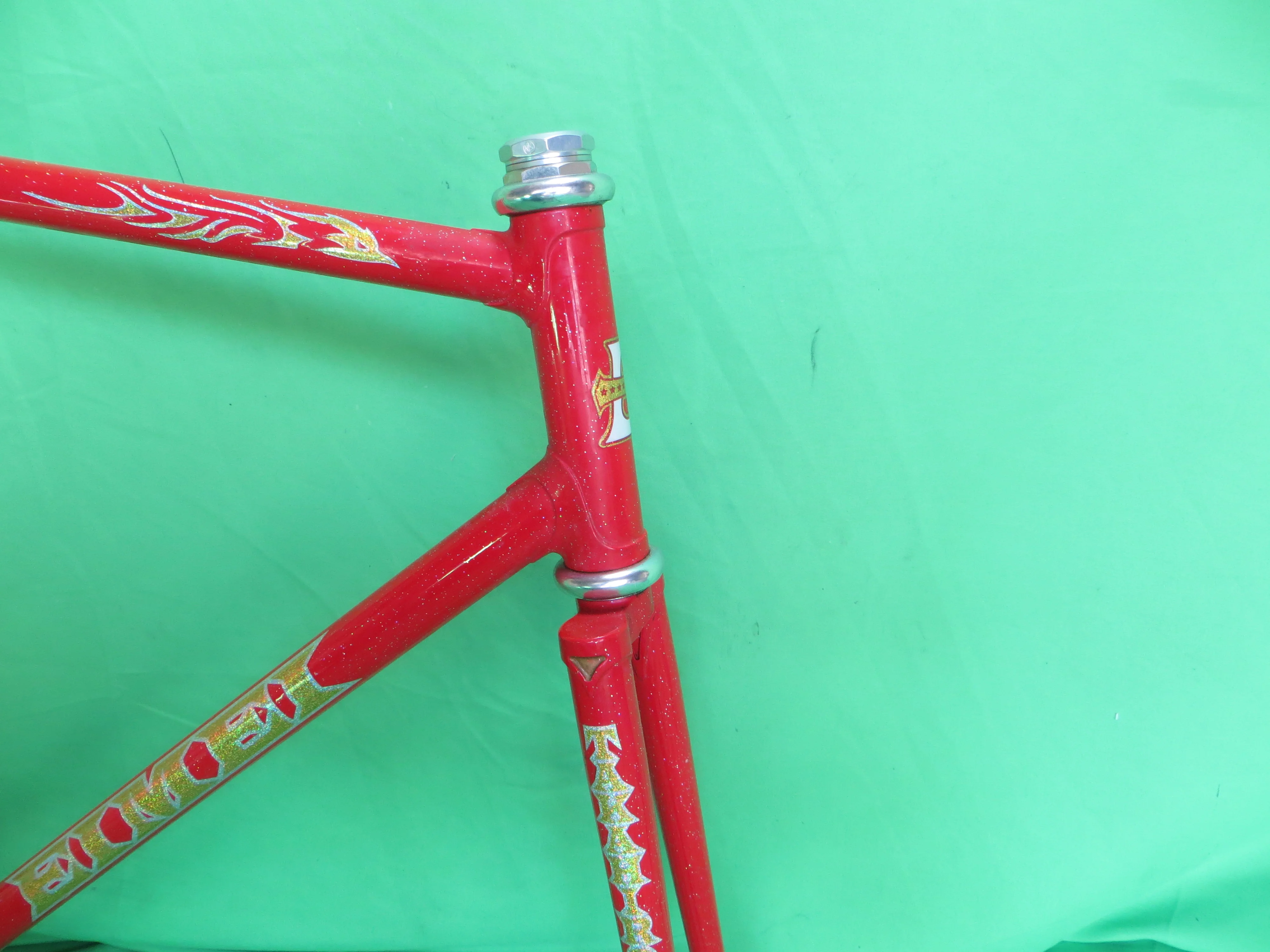 EIMEI Gold Decals // Red Metallic with Rainbow Flake // 55cm - Image 9