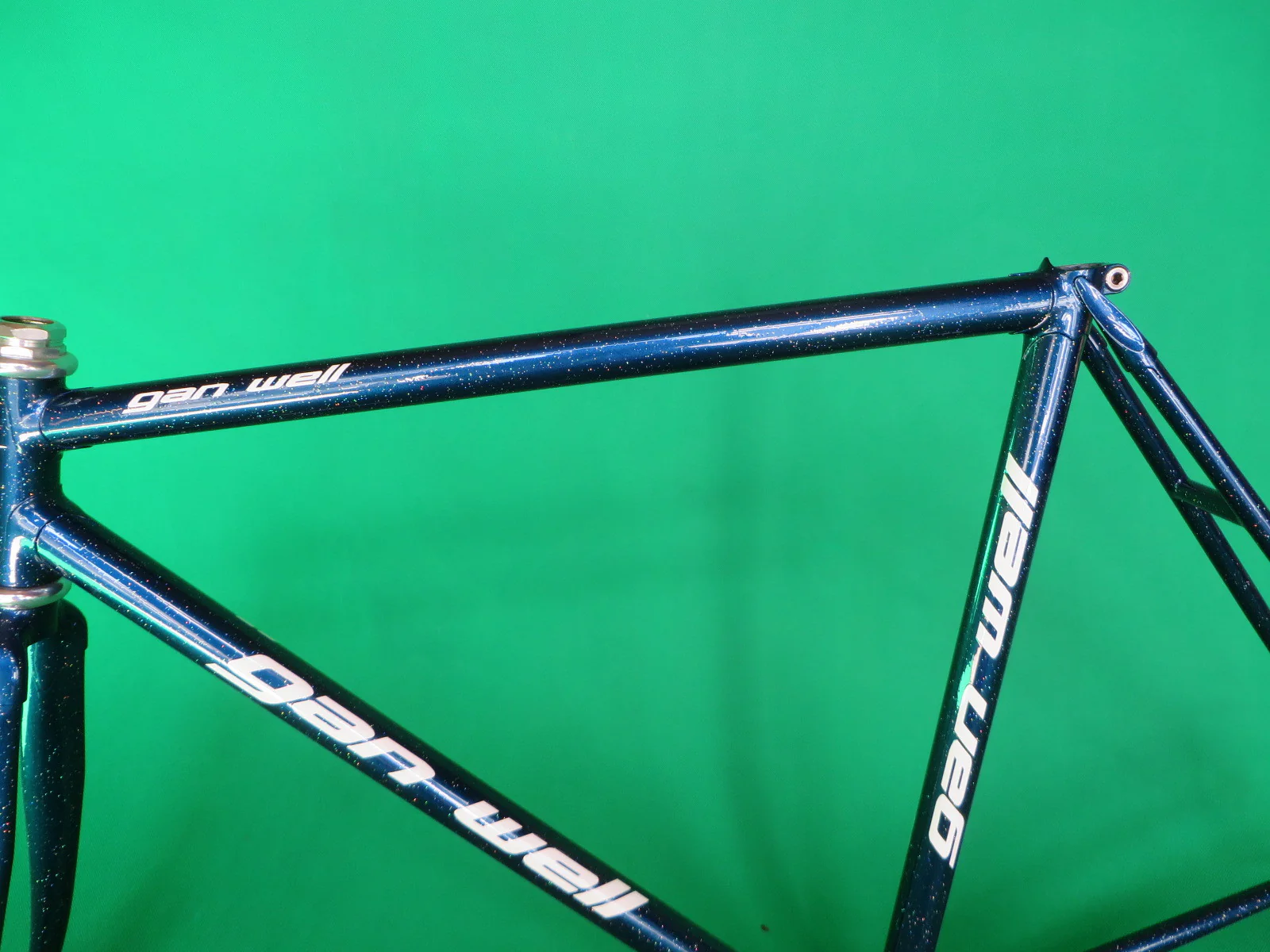 GAN WELL PRO | dark blue / rainbow flake | Columbus Max Fork + Dedacciai Tubing | 51.5cm - Image 5