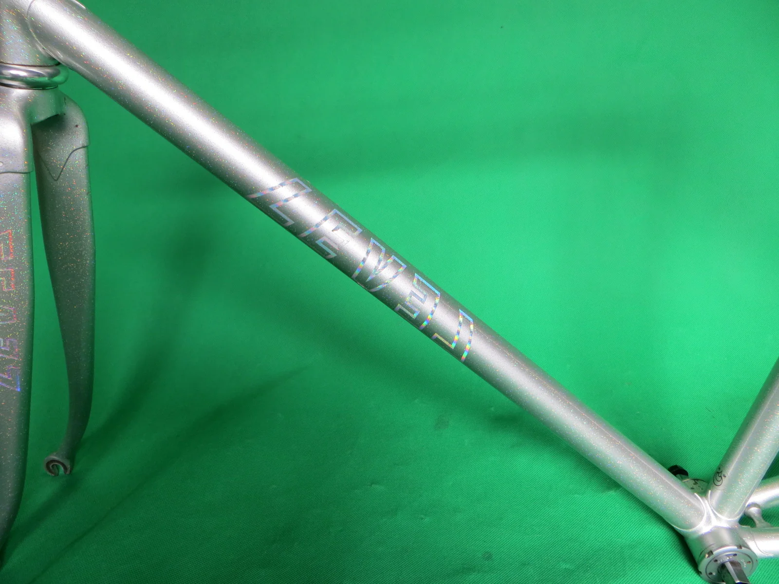 LeveL // Silver + Rainbow Flake : Columbus Max Fork // 51cm - Image 2
