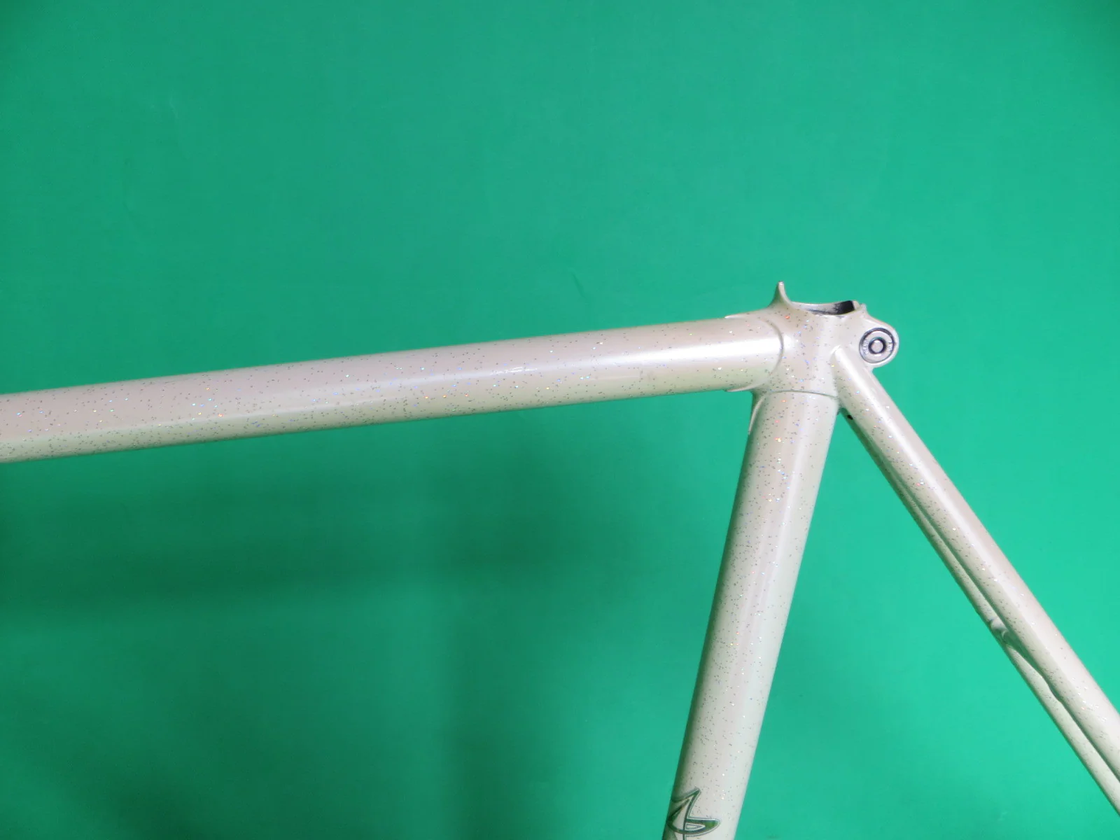 MAKINO // white & yellow fade with flake // Kasei 4130R tubing // 52.5cm - Image 5