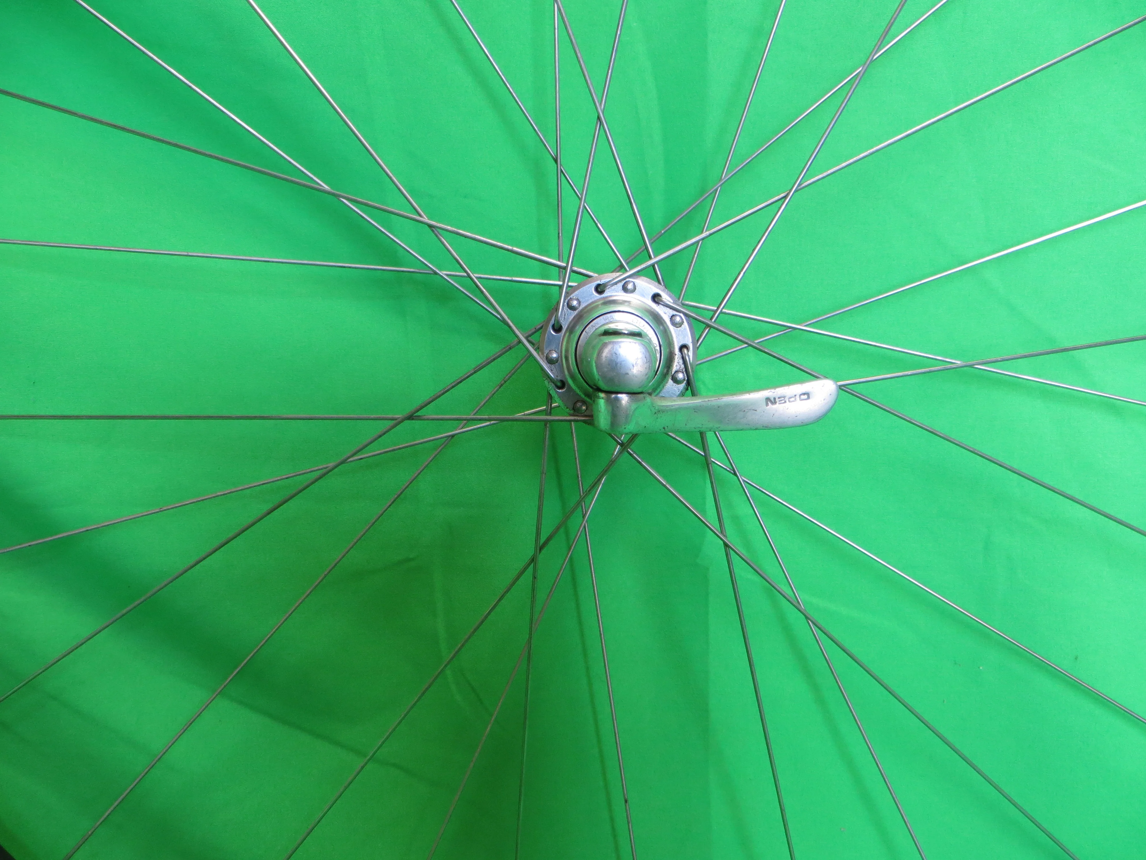 Mavic Mach 2 CD 2 27 00c 24H Tubular rim,  Shimano Dura Ace HB-7710 100mm/9mm 24H Front Hub Quick Release (24120104) - Image 2