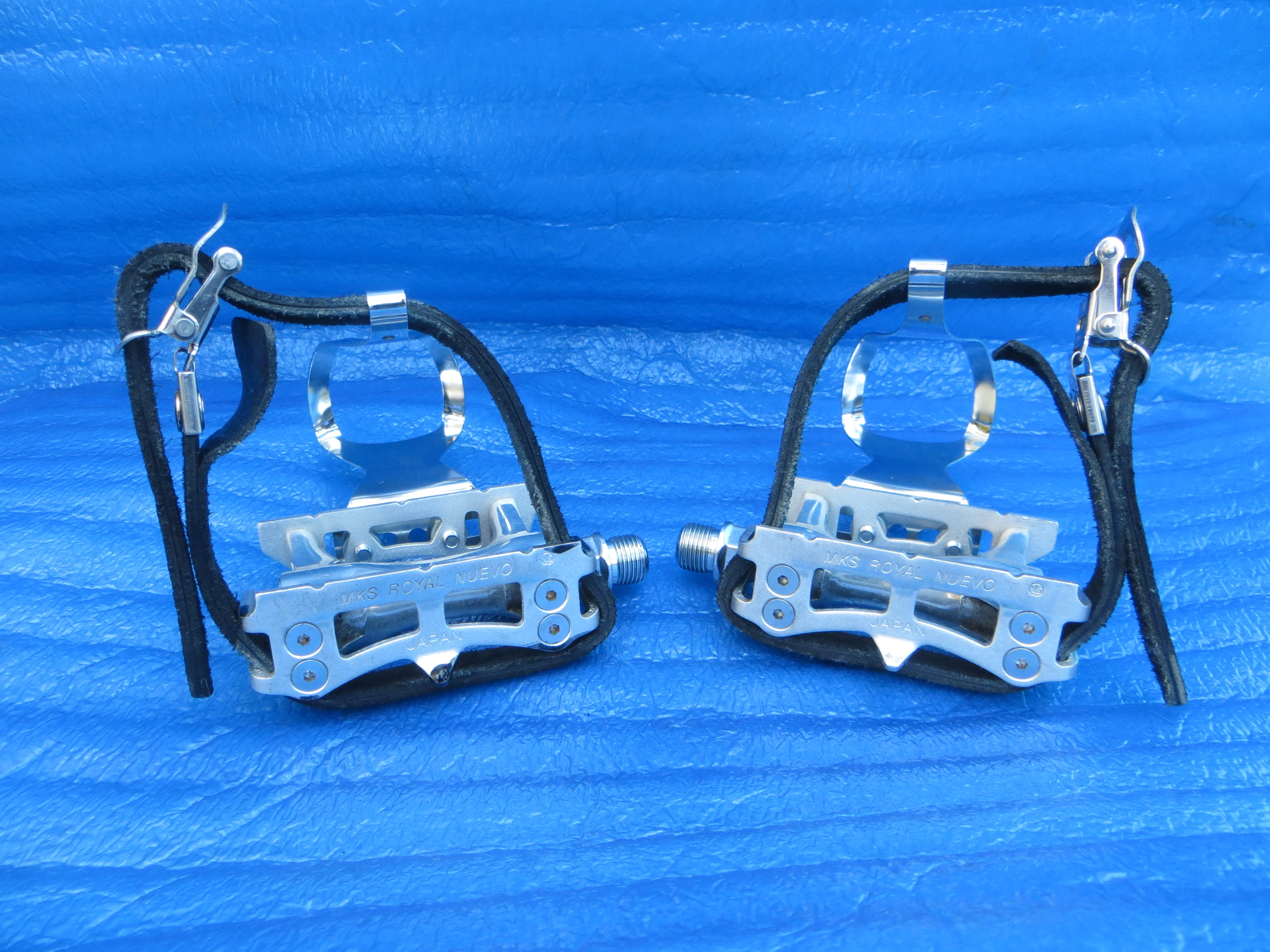 MKS Royal Nuevo NJS Pedals , MKS Steel M-size NJS Clips and MKS Fit-α Sports NJS Toe Straps (26022319