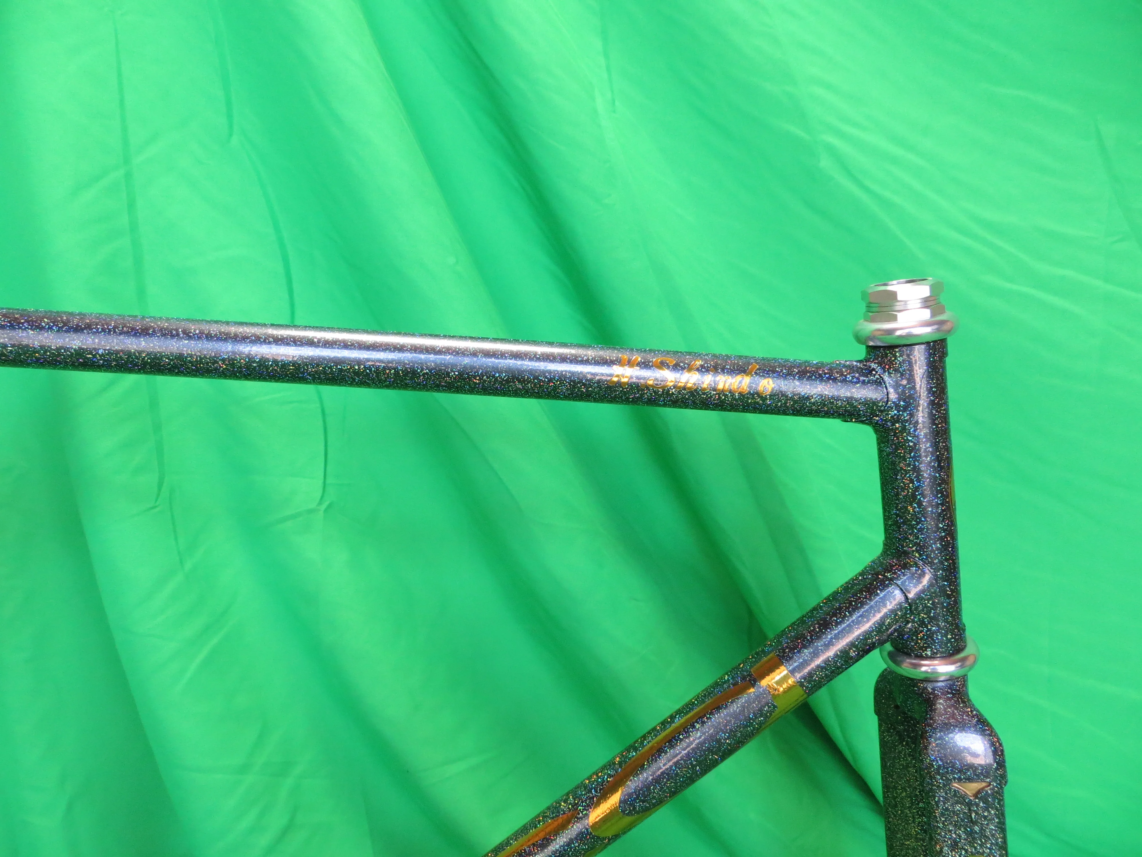 OSCA Columbus Max Fork / Zona // Black with Super Rainbow Flake // 53cm - Image 11