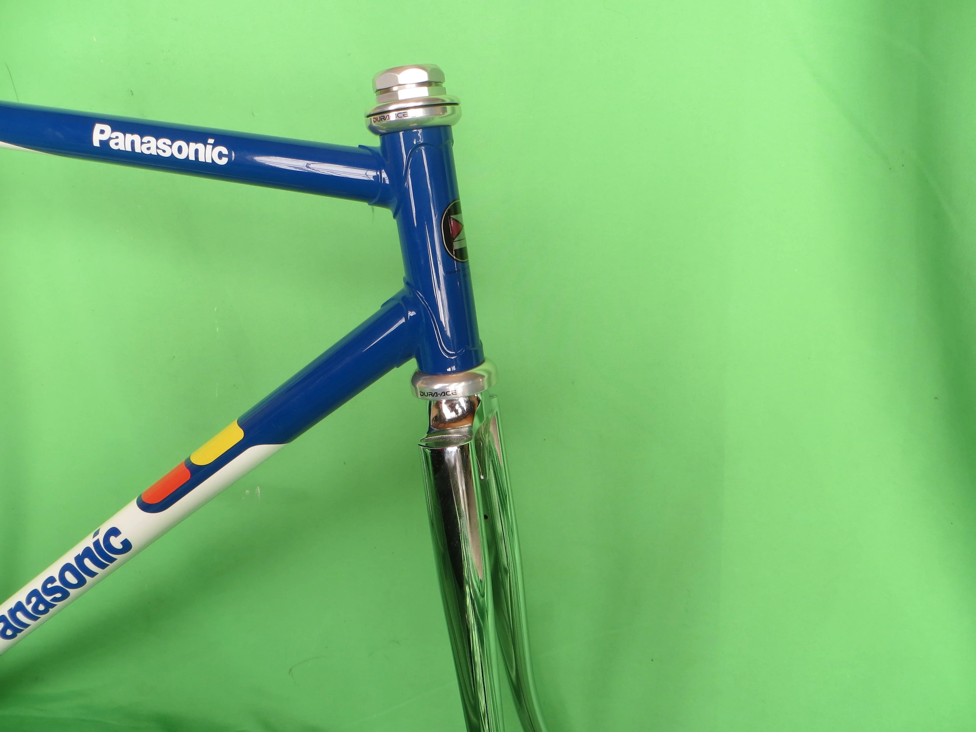 Panasonic Chrome Plated Fork Kaisei 8630R // Blue White Two Tone // 52cm - Image 9