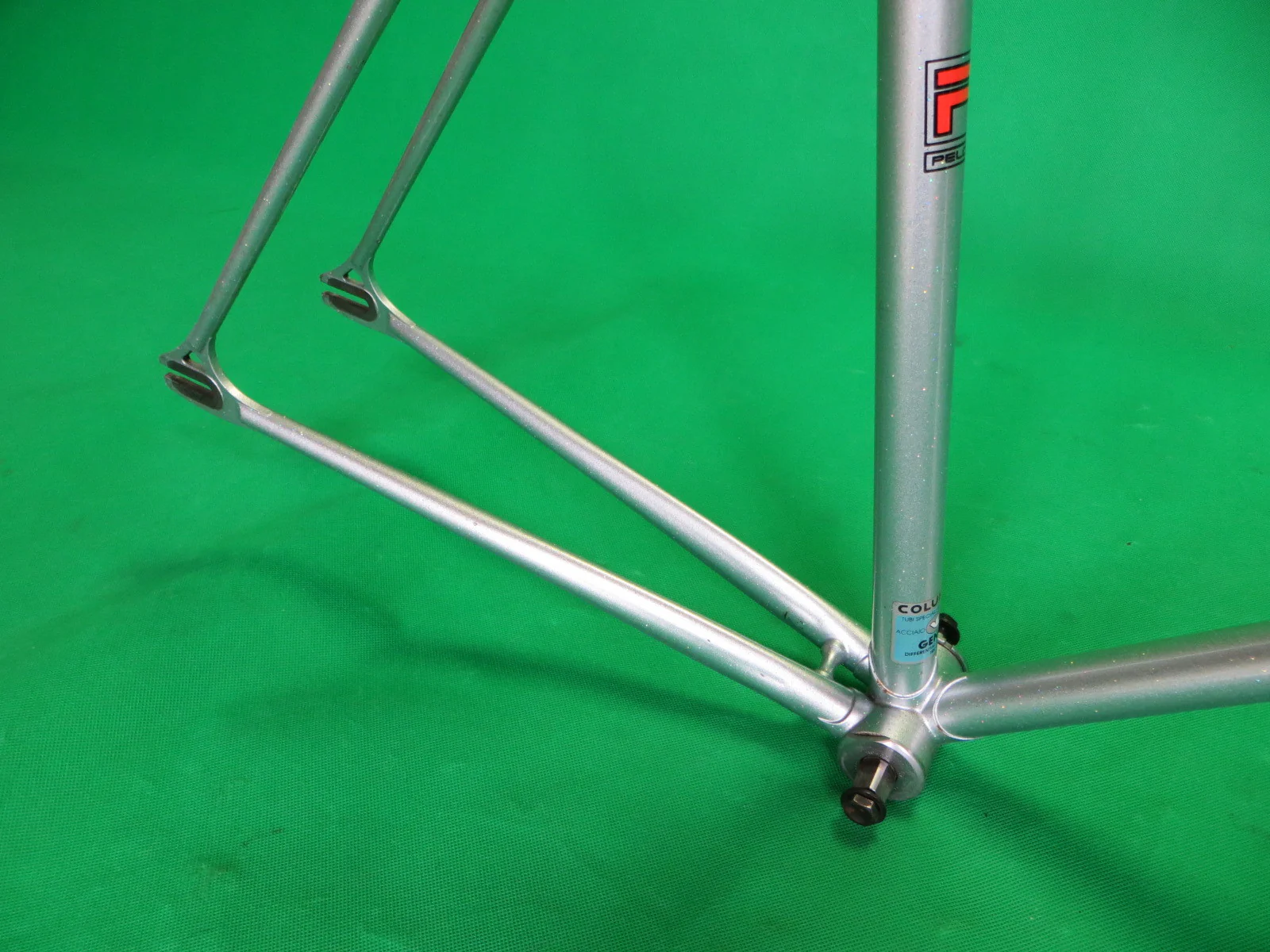 PELOTON // blue-grey + rainbow flake // Columbus Genius Tubing // 51.5cm - Image 14