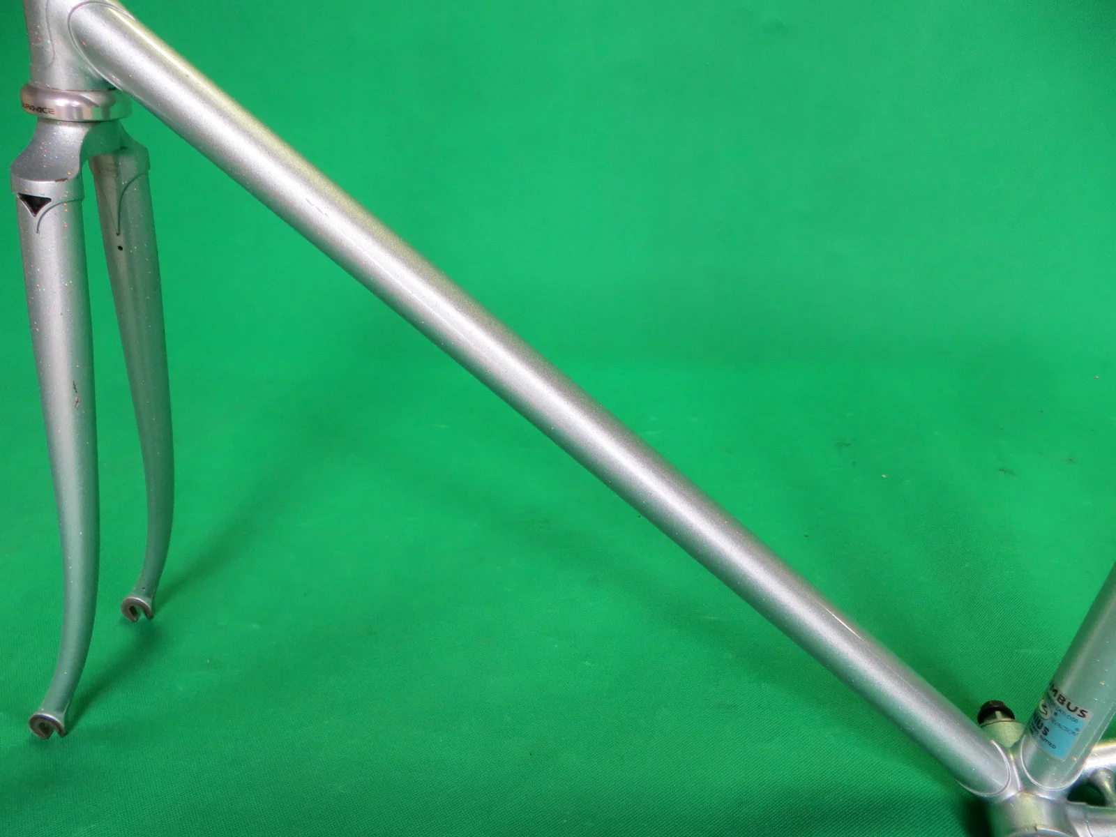 PELOTON // blue-grey + rainbow flake // Columbus Genius Tubing // 51.5cm - Image 6