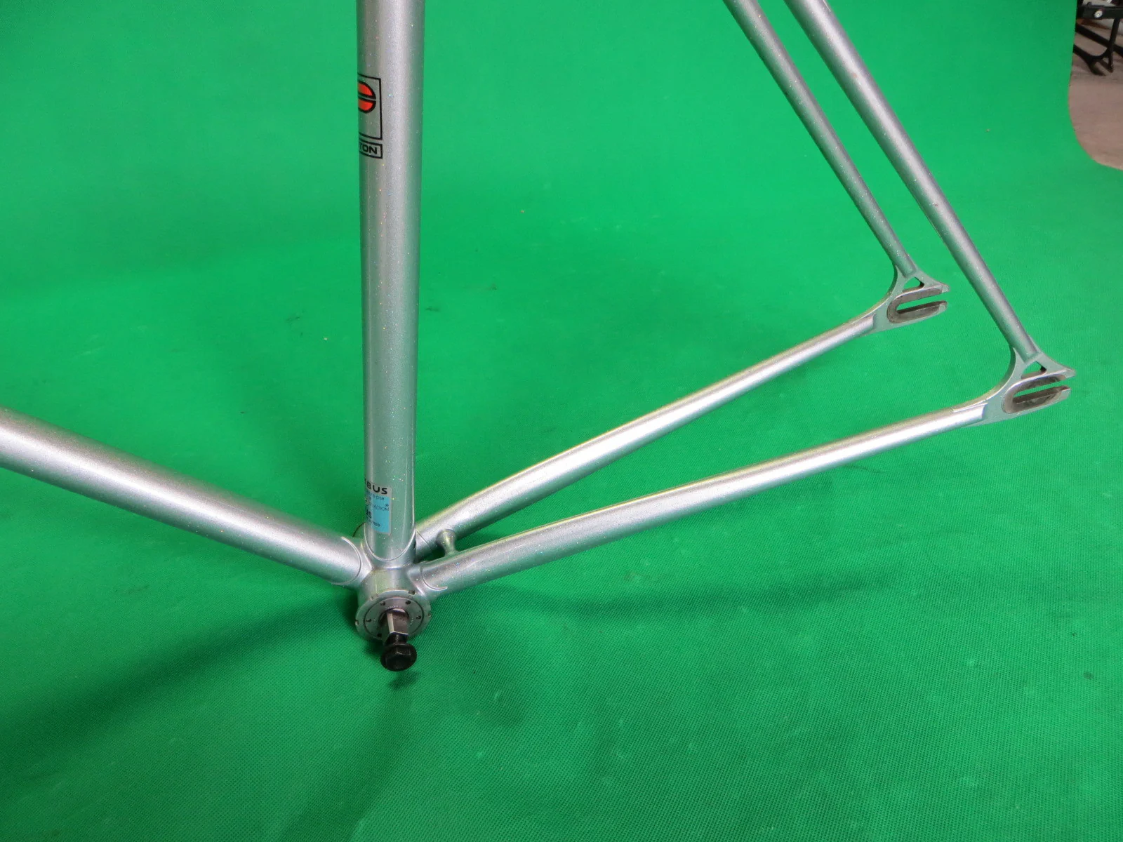 PELOTON // blue-grey + rainbow flake // Columbus Genius Tubing // 51.5cm - Image 7
