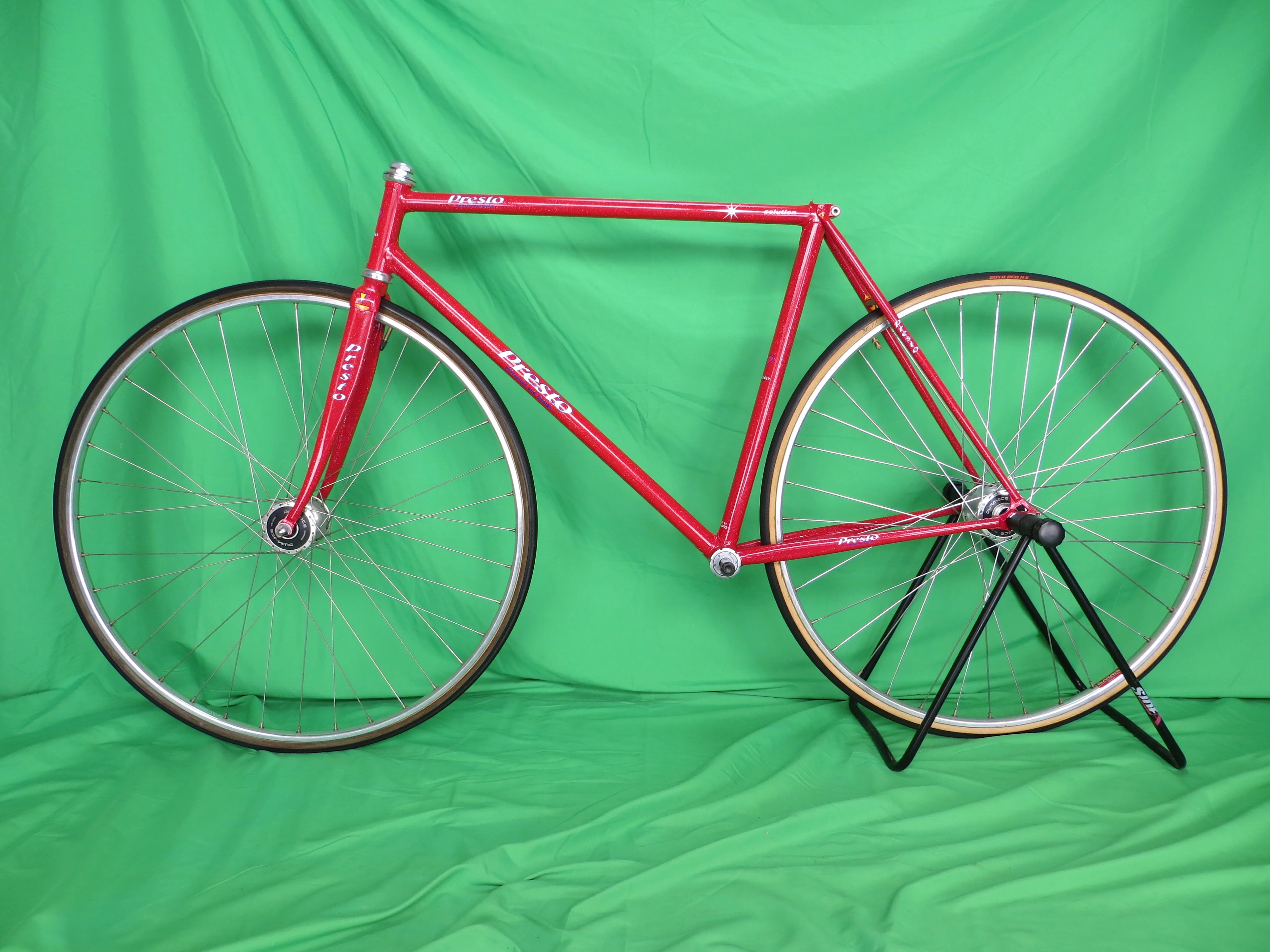 PRESTO Columbus Max Fork // Red with rainbow flake // 50.5cm - Image 16