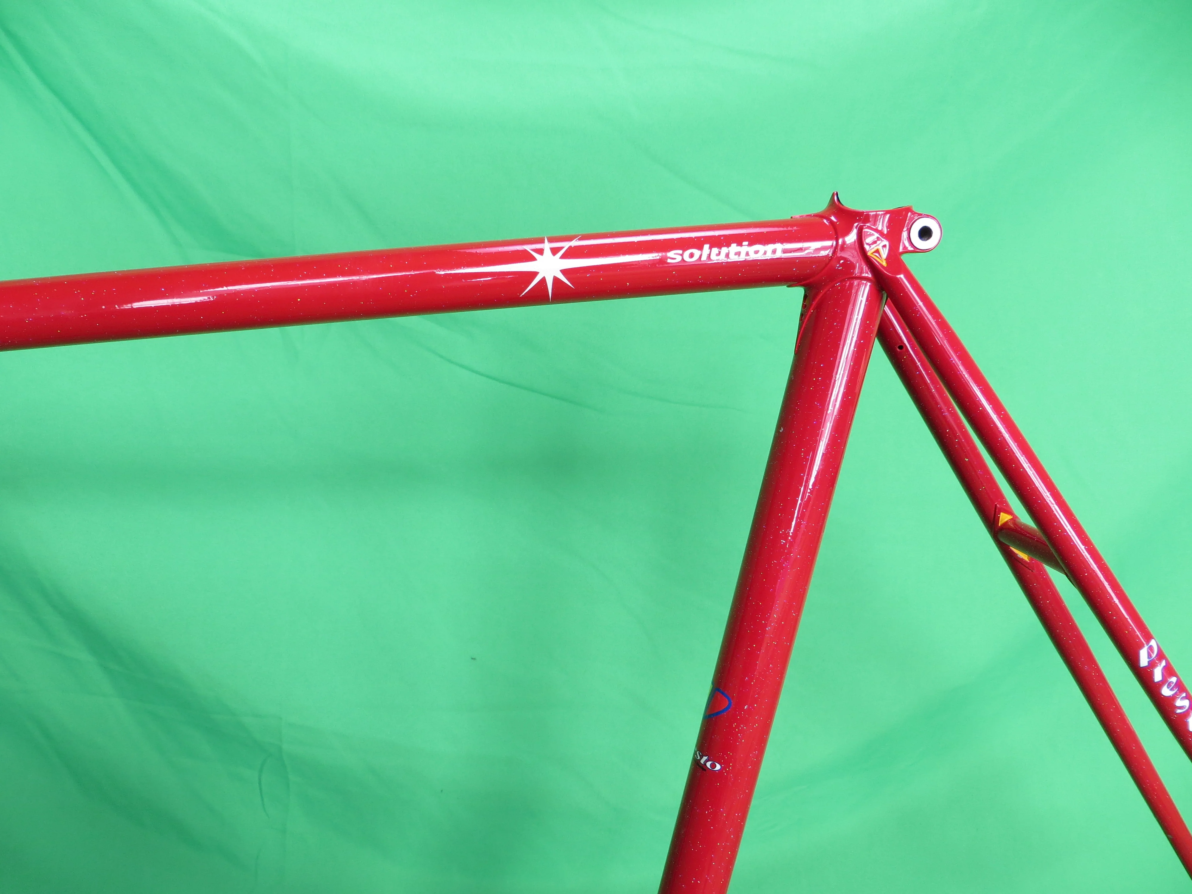 PRESTO Columbus Max Fork // Red with rainbow flake // 53cm - Image 5