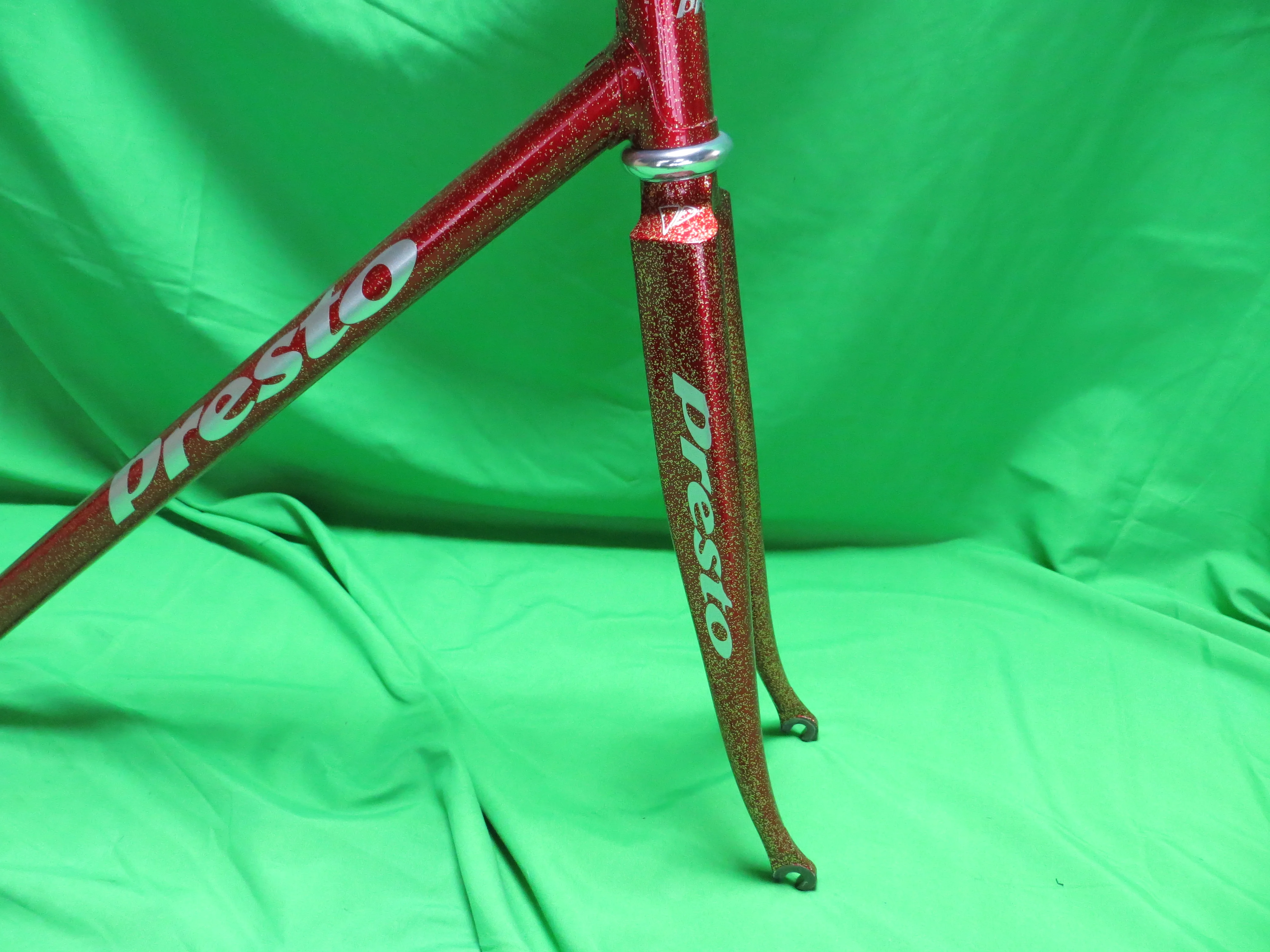 Presto Columbus Max Fork // Red Metallic / Silver Two Tone with Gold Flake // 51cm - Image 10