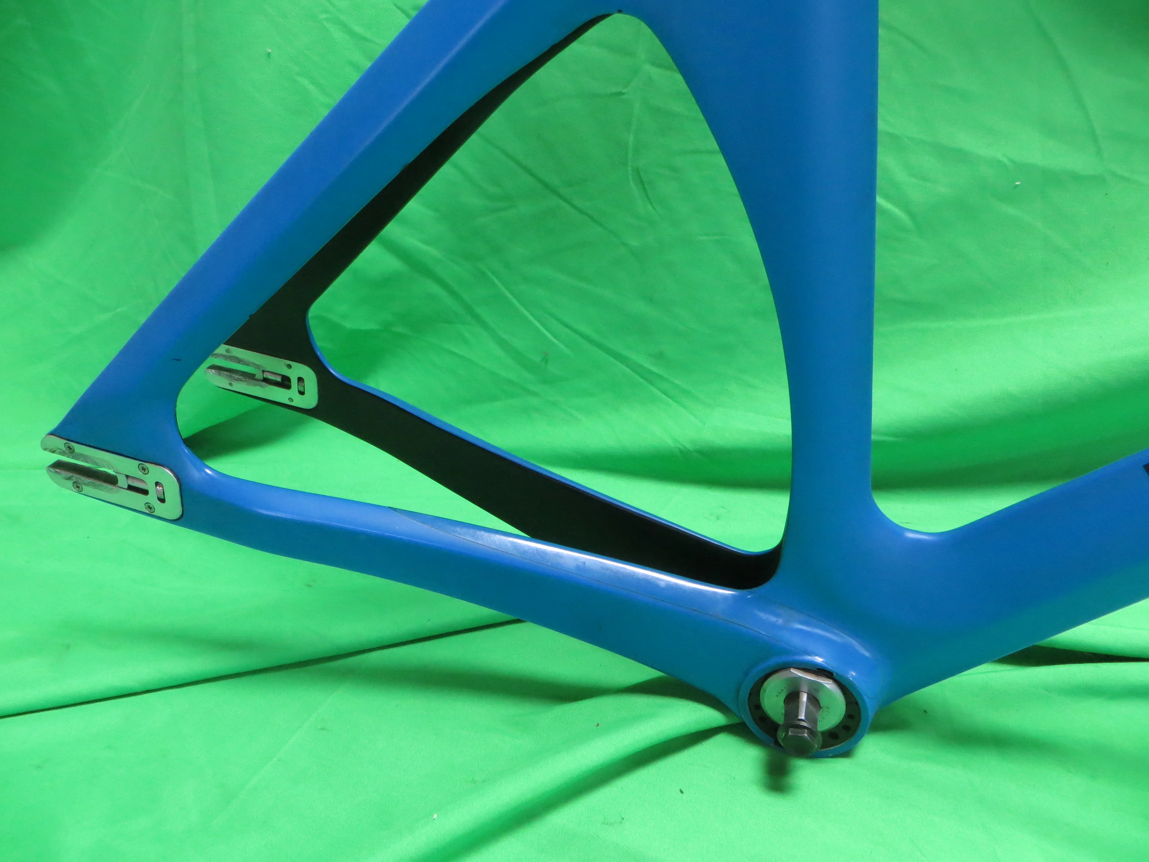 Rare! Kalavinka Girl'S Keirin Carbon Track Frame // Matte Blue Black Two Tone // 46cm NJS Approved - Image 14