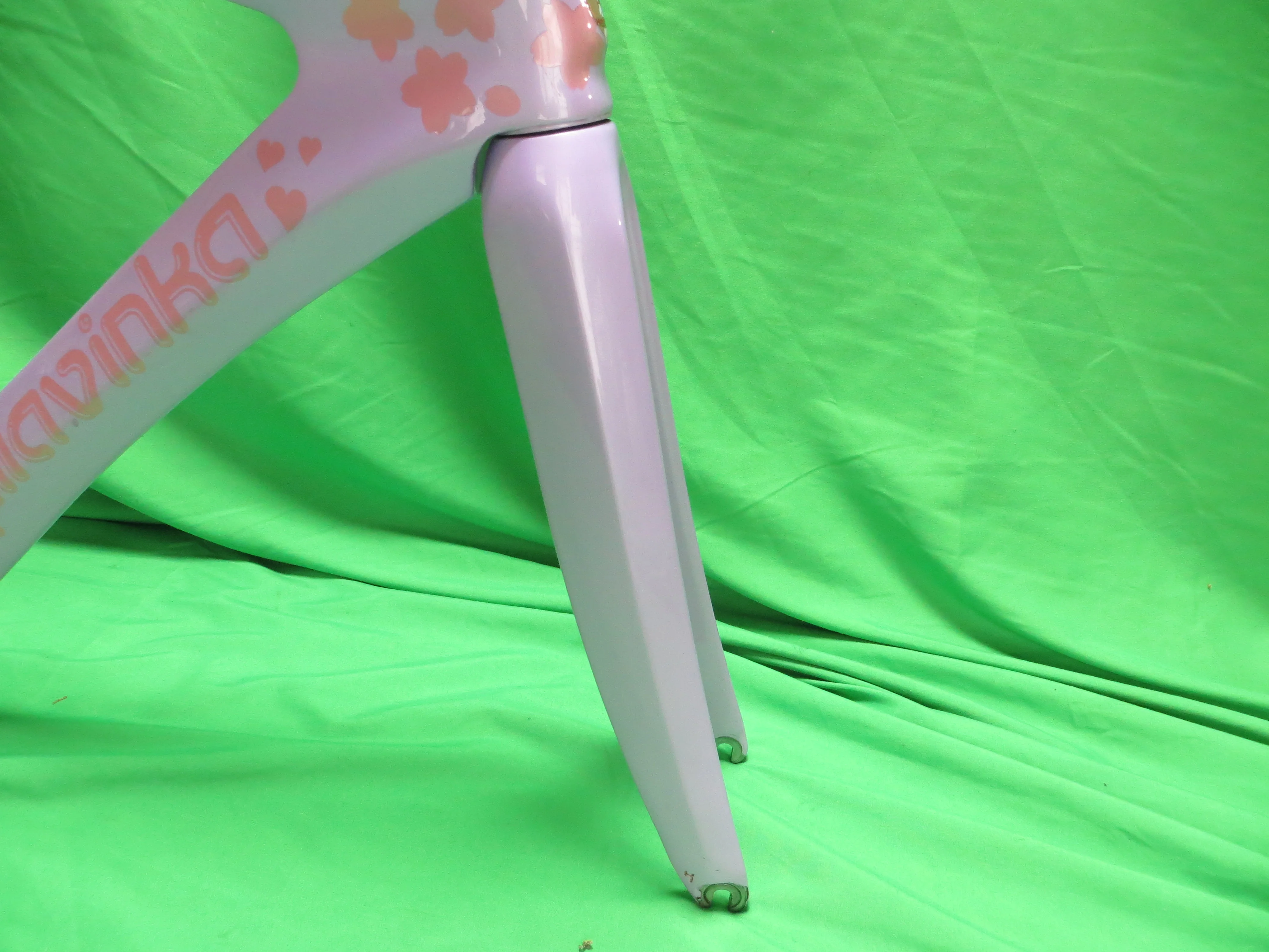 Rare! Kalavinka Girl'S Keirin Carbon Track Frame // Lavender Sakura Finish // 47cm NJS Approved - Image 10