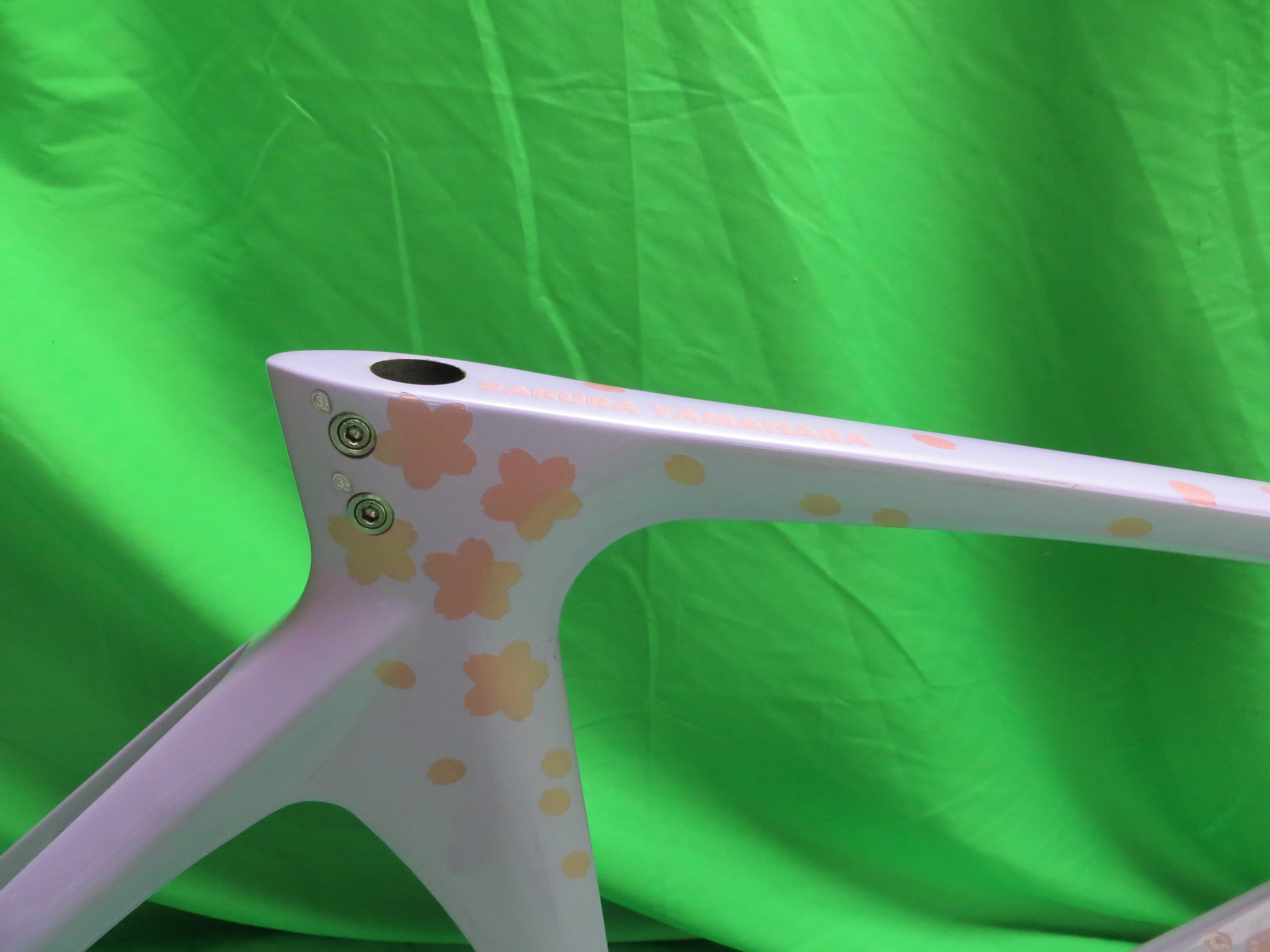 Rare! Kalavinka Girl'S Keirin Carbon Track Frame // Lavender Sakura Finish // 47cm NJS Approved - Image 12