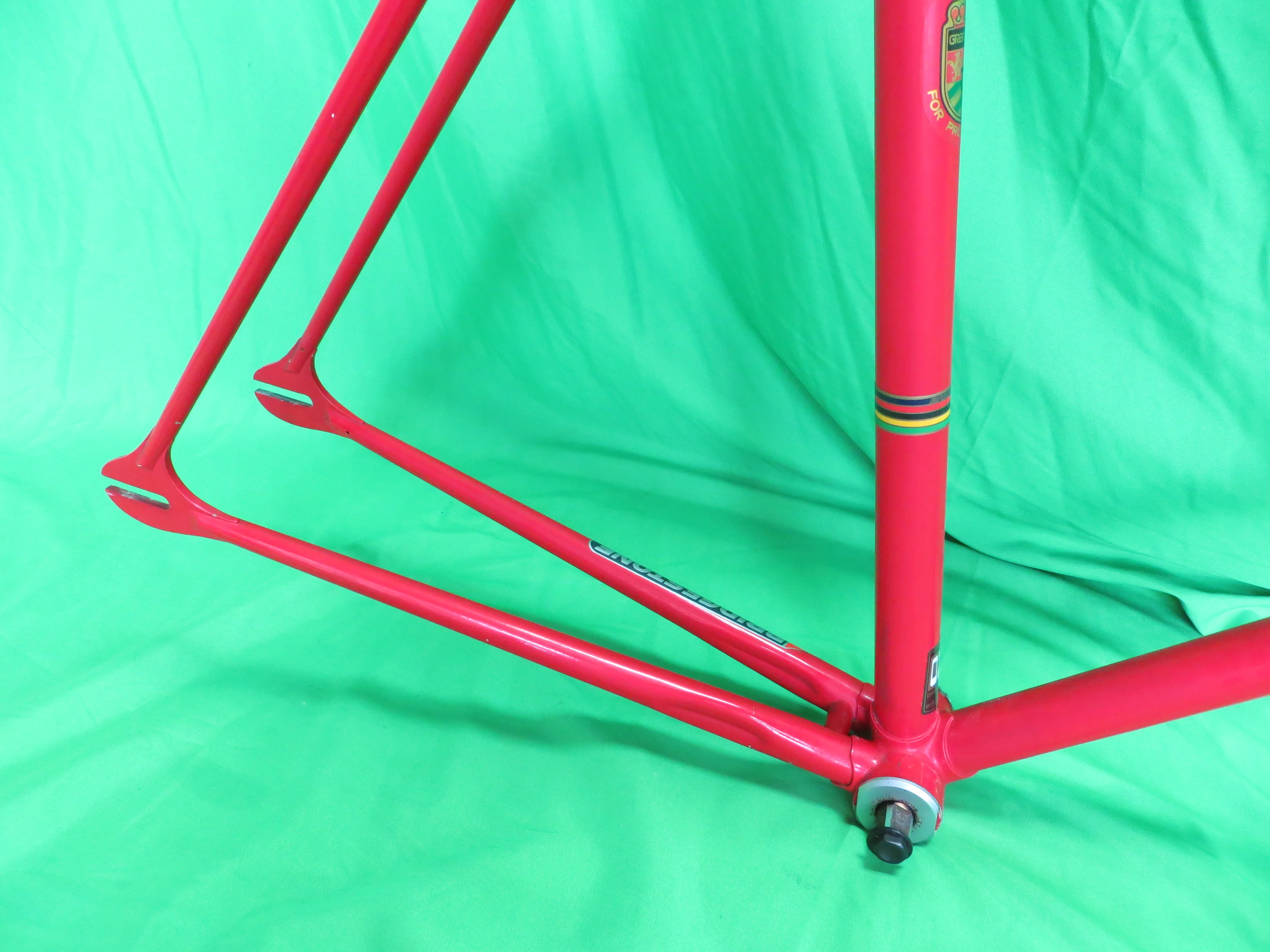 Vintage Grand-Velo Bridgestone Ishiwata 022 // Red  // 54.5cm - Image 14