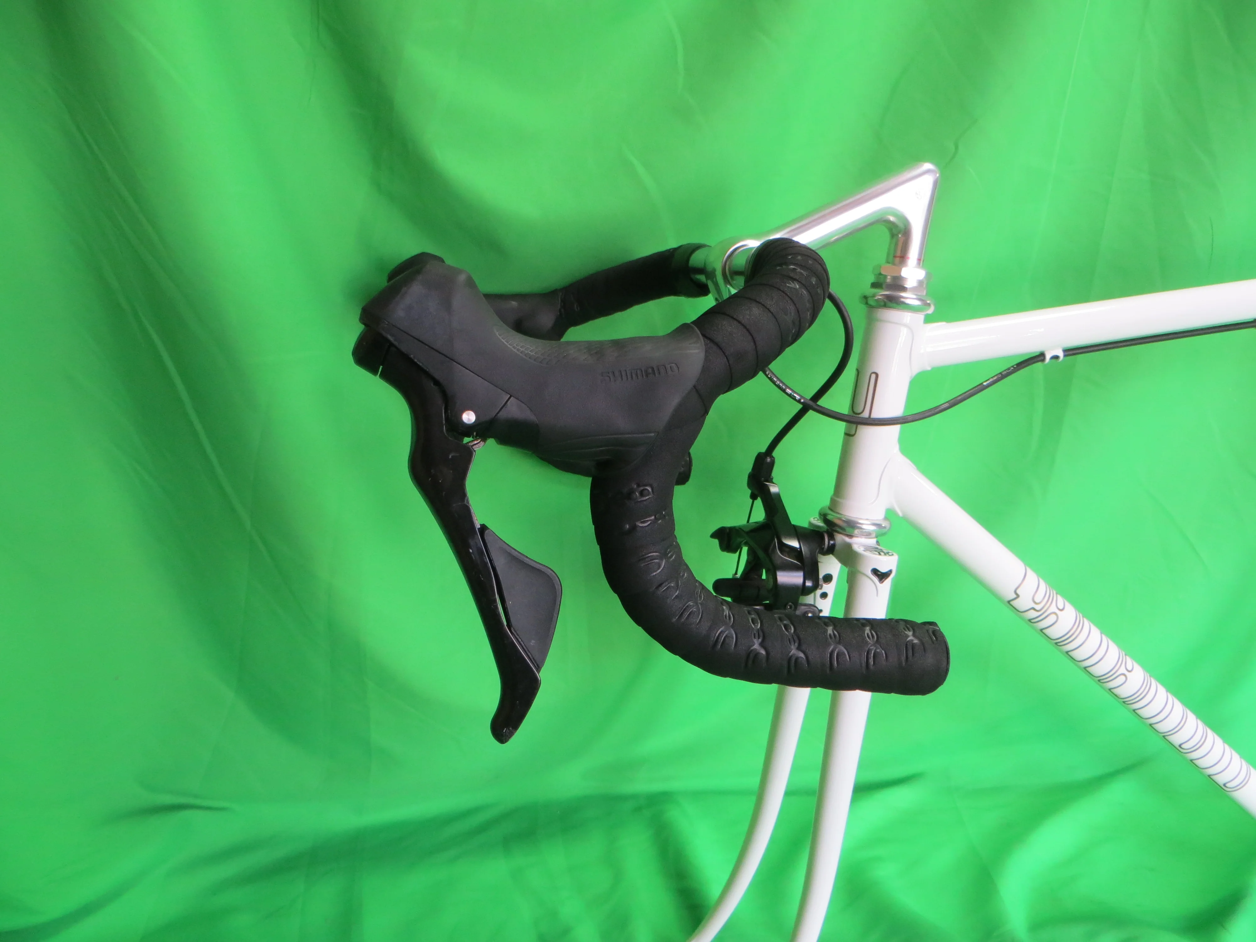 Yamamoto Drilled For Brakes // White // 53.5cm + Shiamano 105 Brakes - Image 2