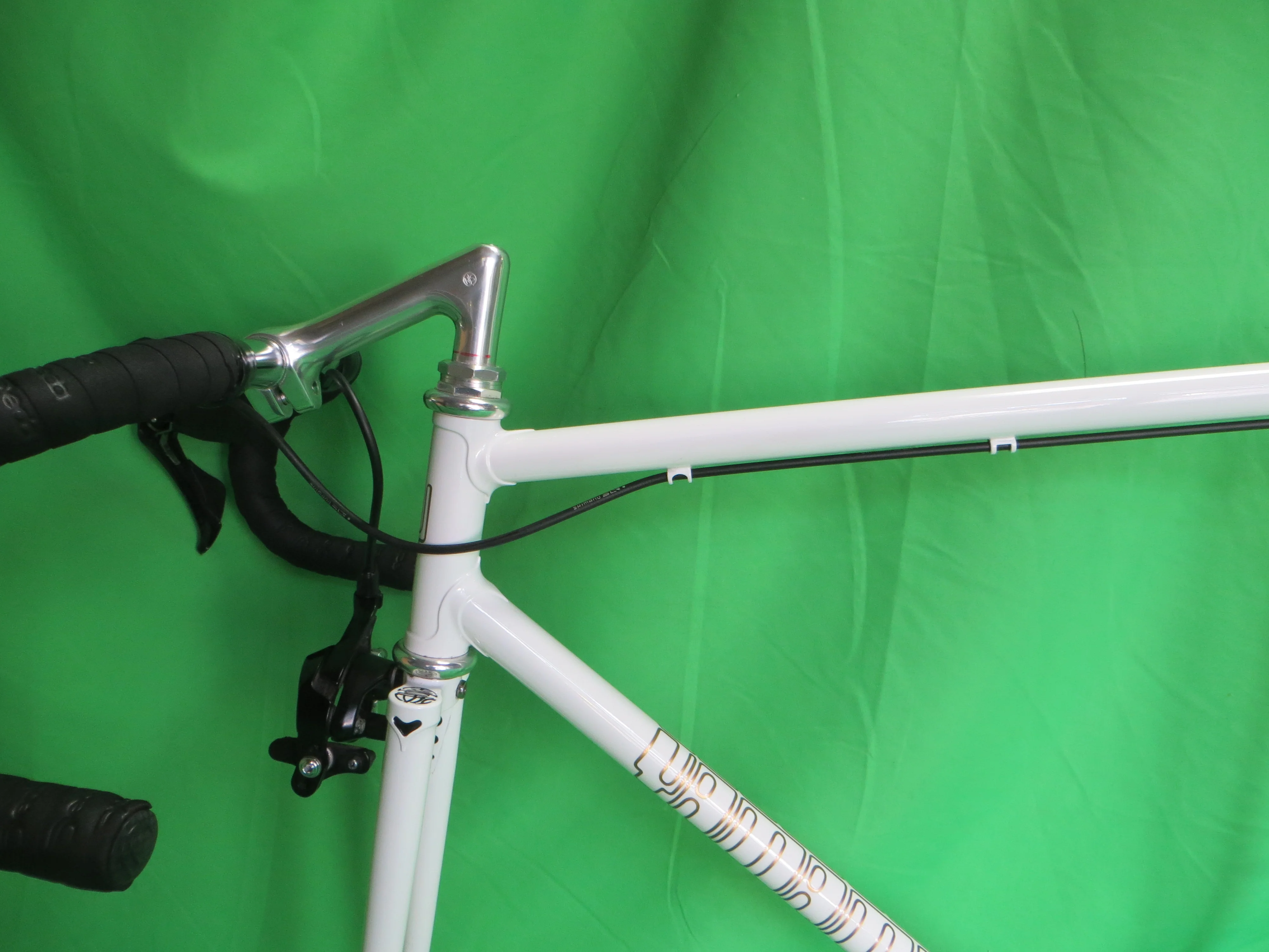 Yamamoto Drilled For Brakes // White // 53.5cm + Shiamano 105 Brakes - Image 5