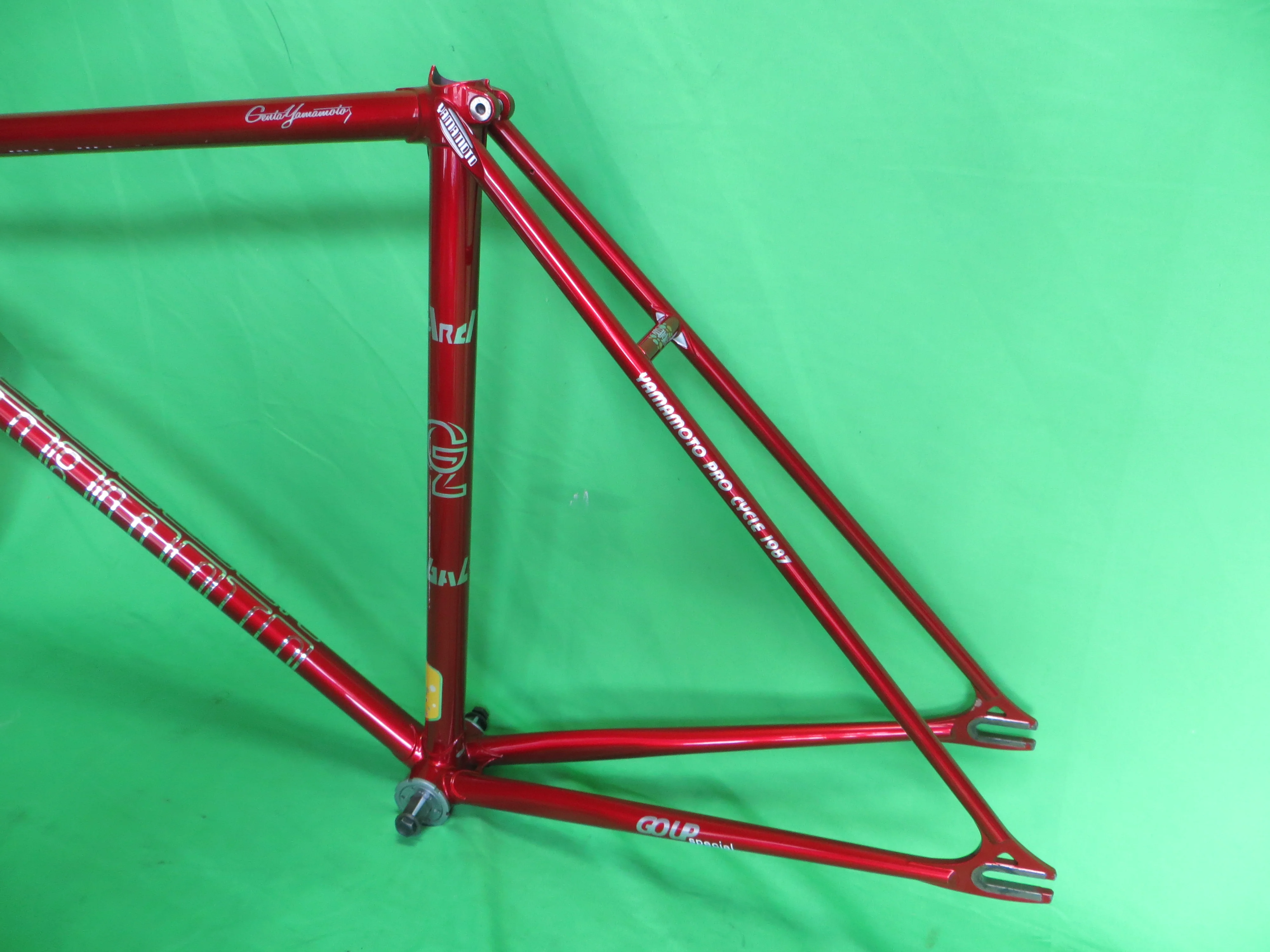 Yamamoto Columbus Max Fork // Red Metallic / Clear Black // 49cm - Image 8